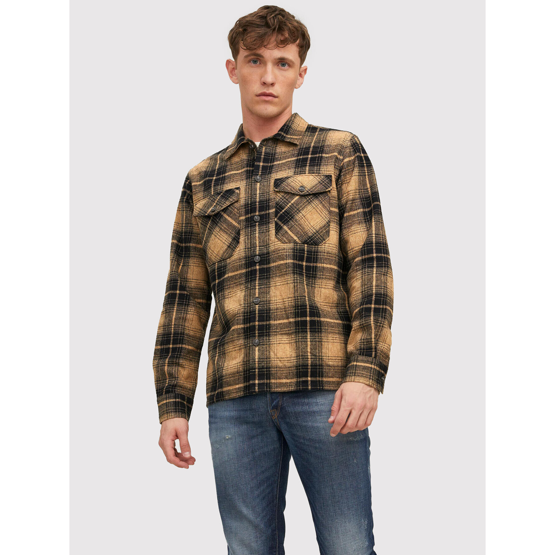 Jack&Jones Cămașă Jay 12213478 Maro Regular Fit - Pled.ro