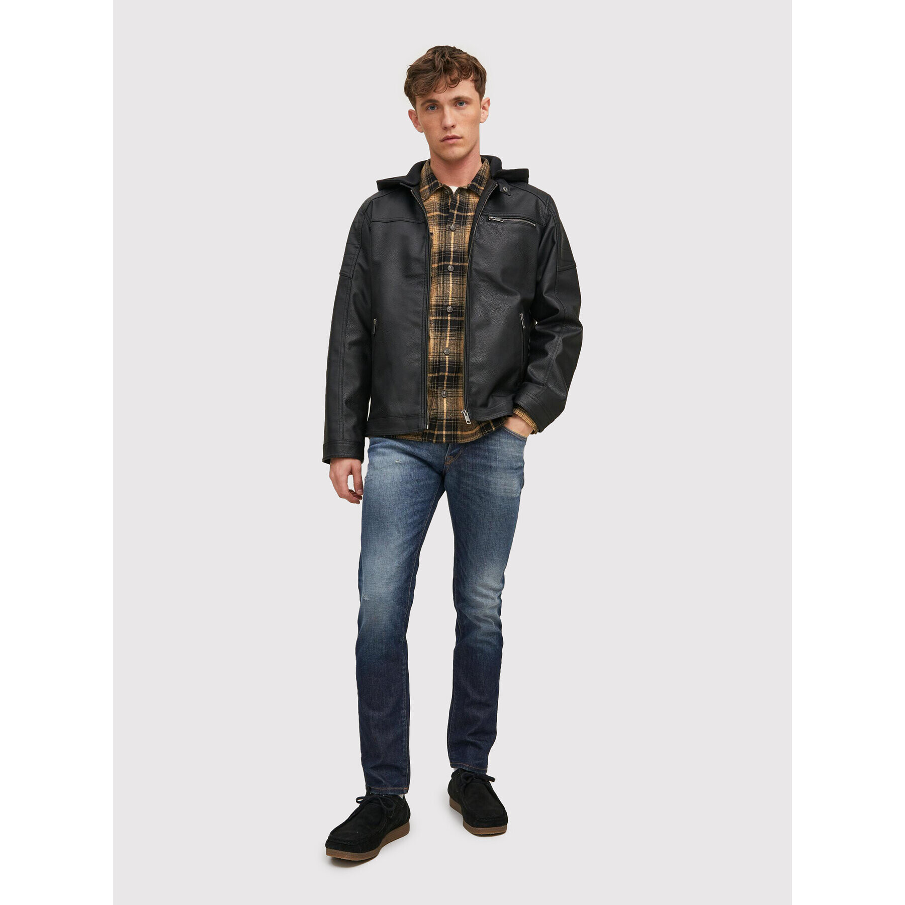 Jack&Jones Cămașă Jay 12213478 Maro Regular Fit - Pled.ro