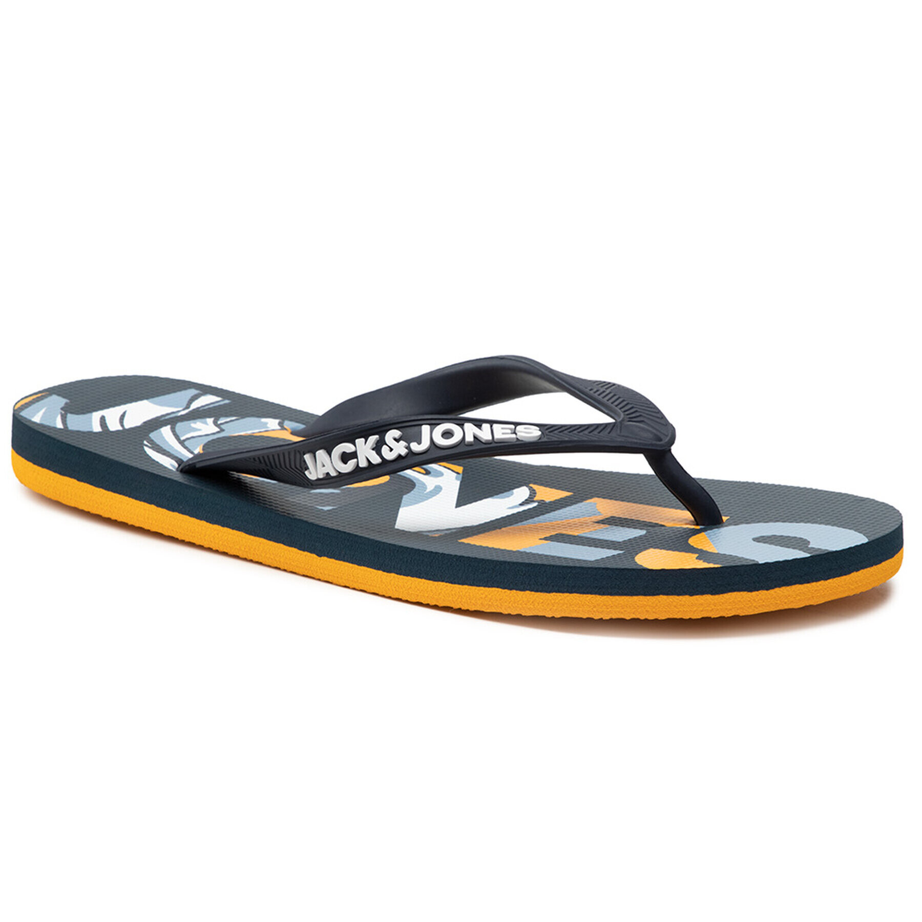 Jack&Jones Flip flop Jfwprint 12184307 Bleumarin - Pled.ro