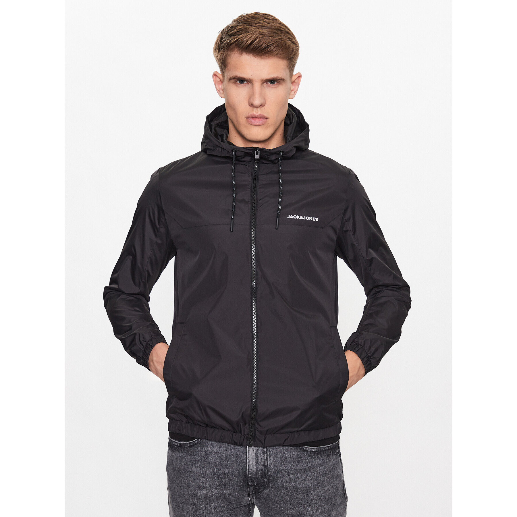 Jack&Jones Geacă 12223136 Negru Regular Fit - Pled.ro