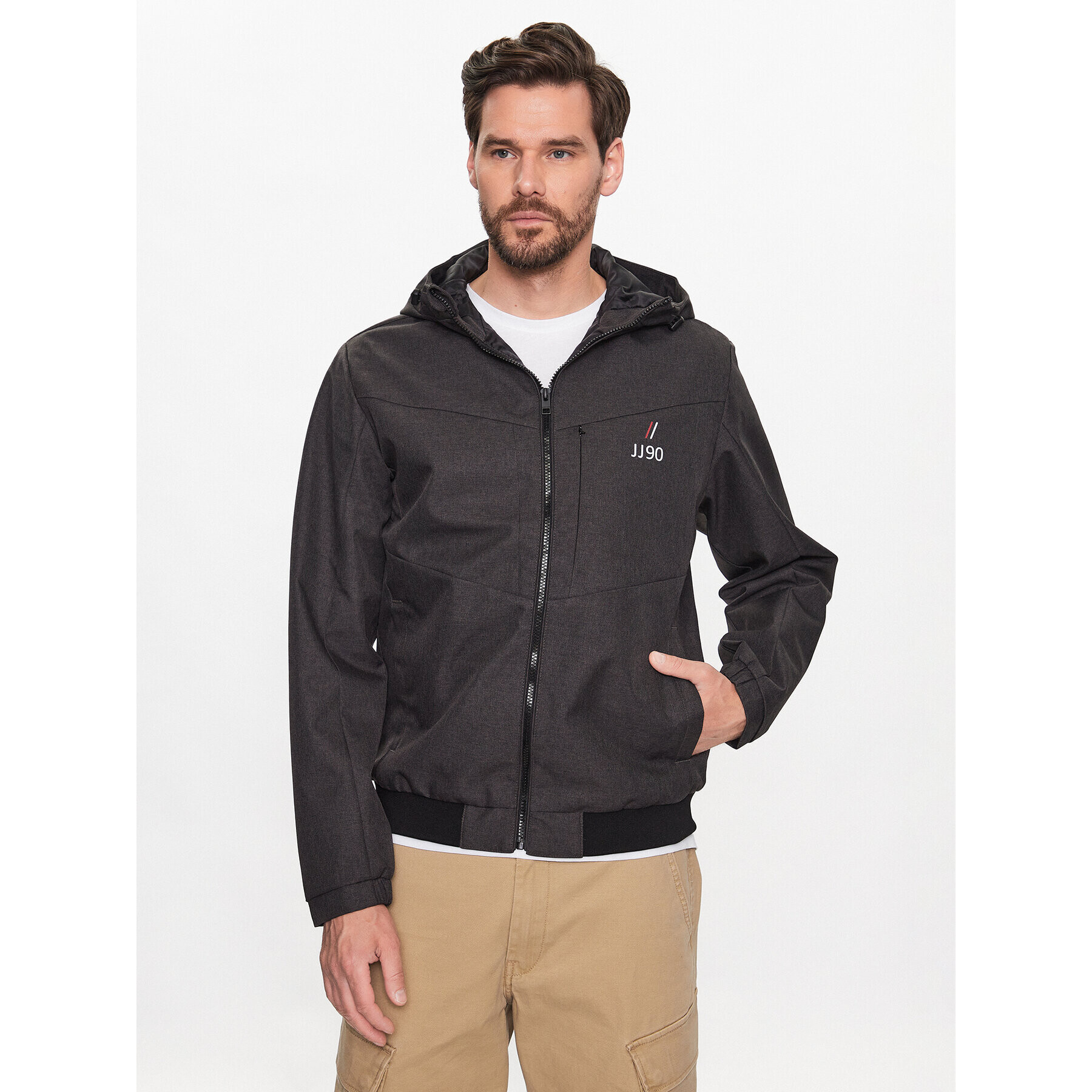 Jack&Jones Geacă Snap 12224282 Gri Regular Fit - Pled.ro