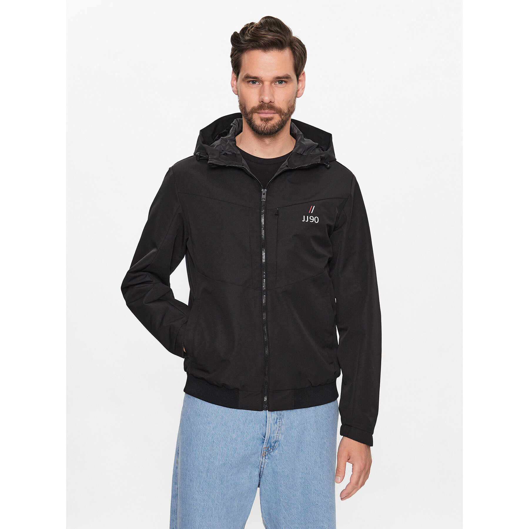 Jack&Jones Geacă Snap 12224282 Negru Regular Fit - Pled.ro