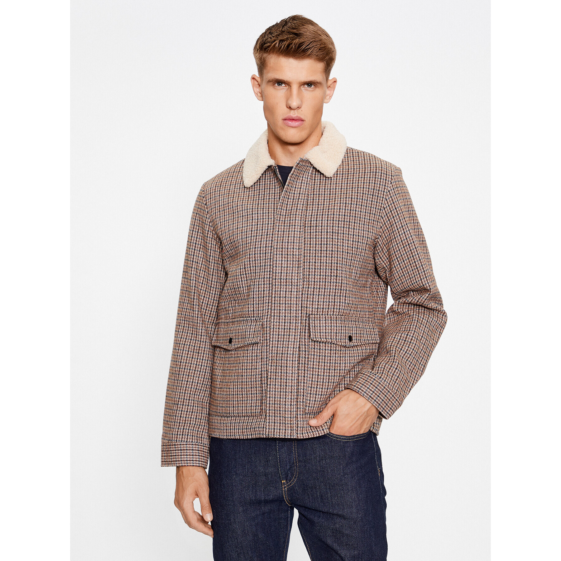 Jack&Jones Geacă 12236162 Bej Regular Fit - Pled.ro