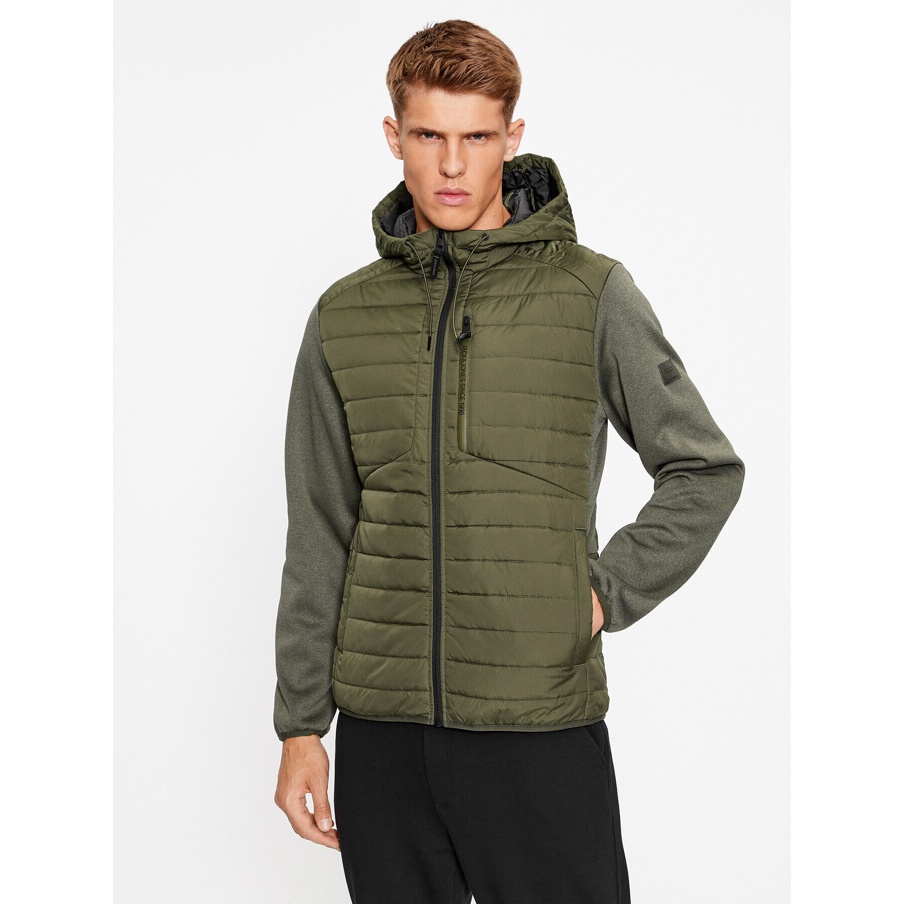 Jack&Jones Geacă 12237780 Verde Regular Fit - Pled.ro