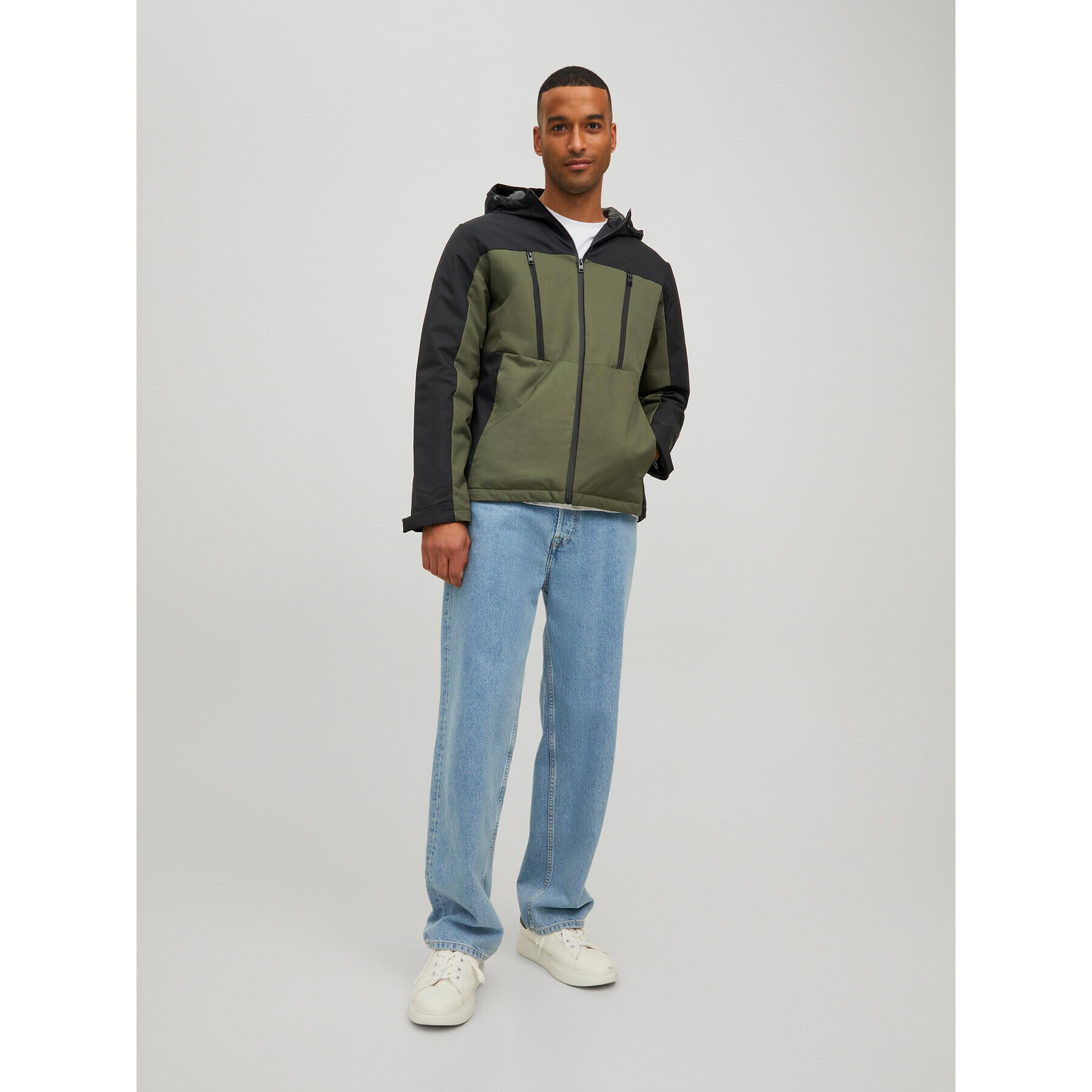 Jack&Jones Geacă Abel 12214640 Verde Regular Fit - Pled.ro