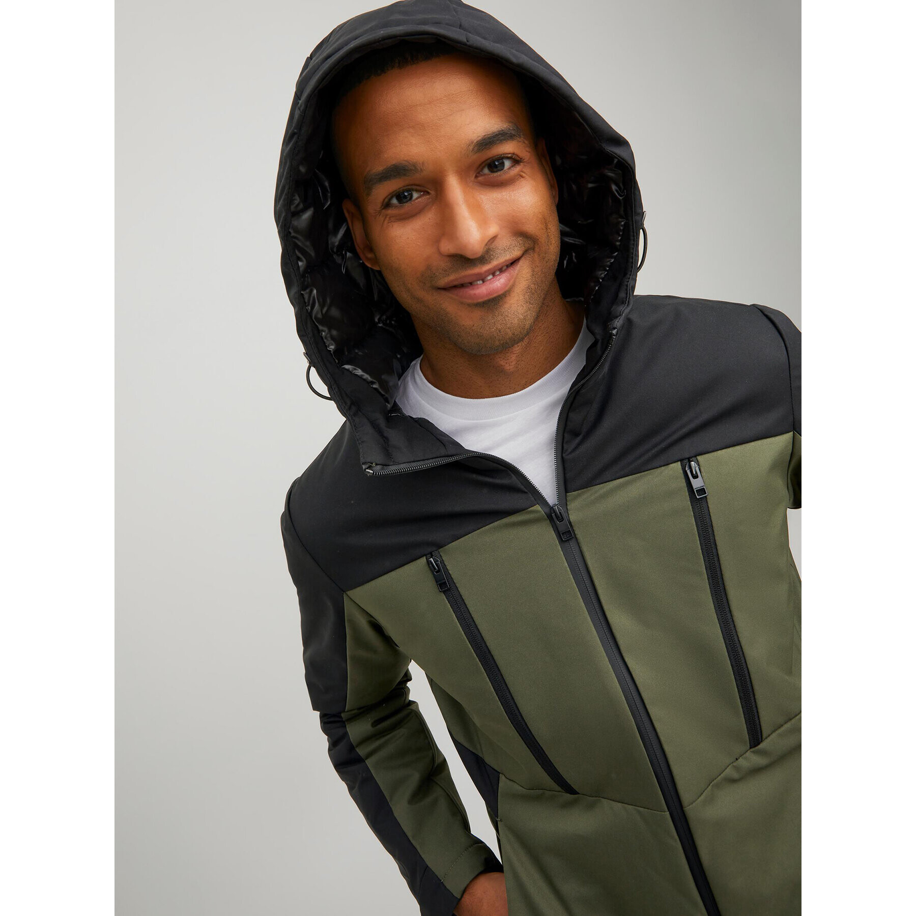 Jack&Jones Geacă Abel 12214640 Verde Regular Fit - Pled.ro