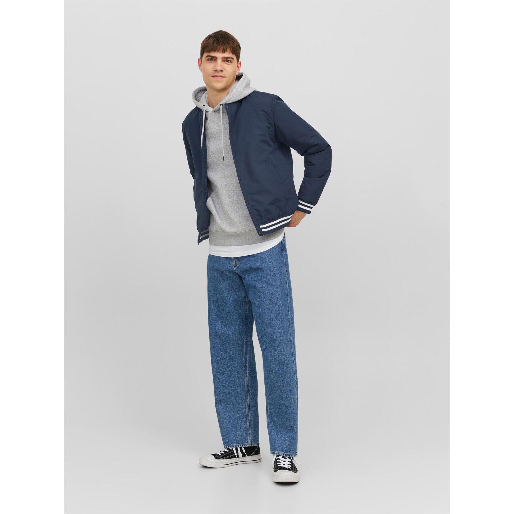 Jack&Jones Geacă bomber 12243232 Bleumarin Regular Fit - Pled.ro