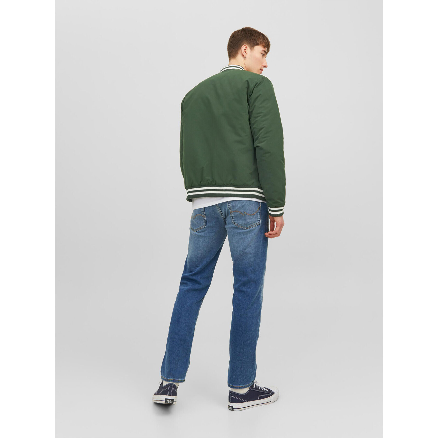 Jack&Jones Geacă bomber 12243232 Verde Regular Fit - Pled.ro