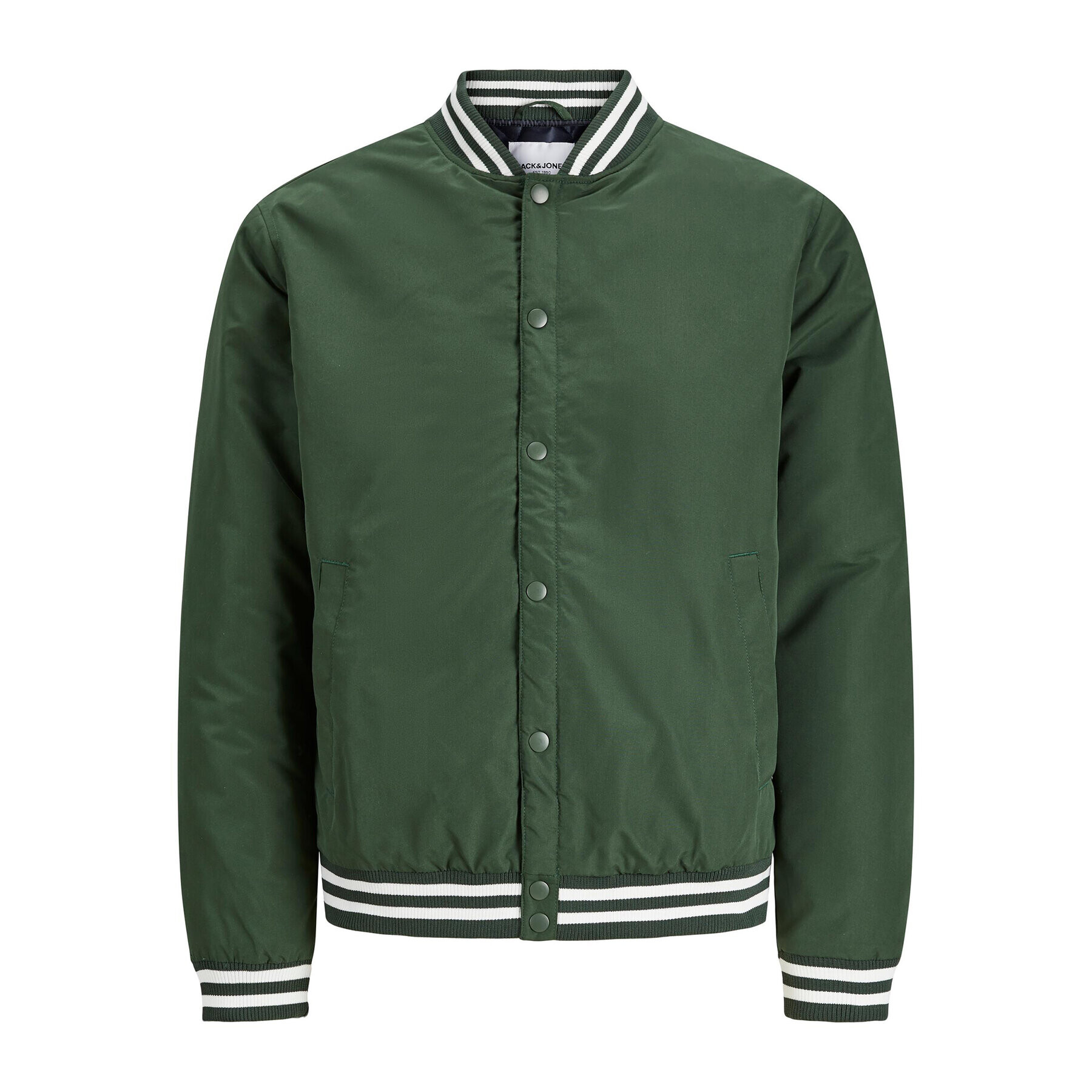 Jack&Jones Geacă bomber 12243232 Verde Regular Fit - Pled.ro