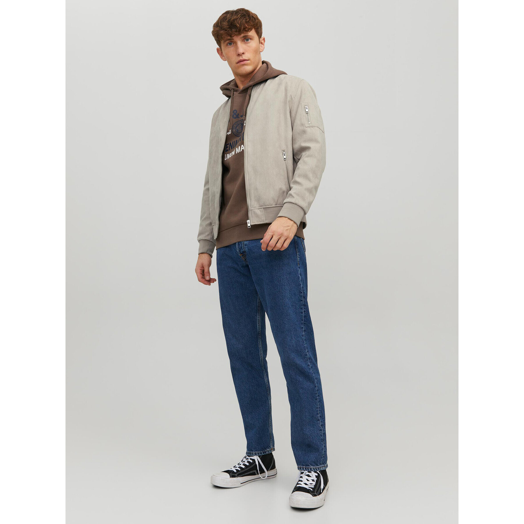 Jack&Jones Geacă bomber Rocky 12223651 Bej Regular Fit - Pled.ro