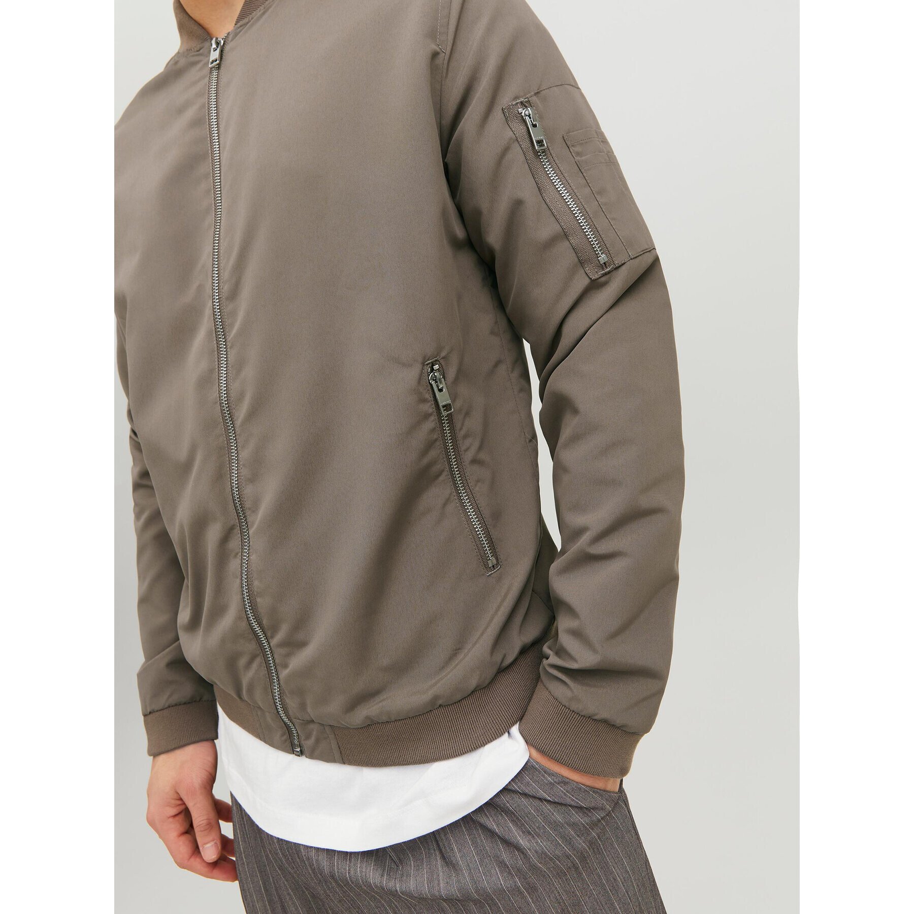 Jack&Jones Geacă bomber Rush 12165203 Bej Regular Fit - Pled.ro