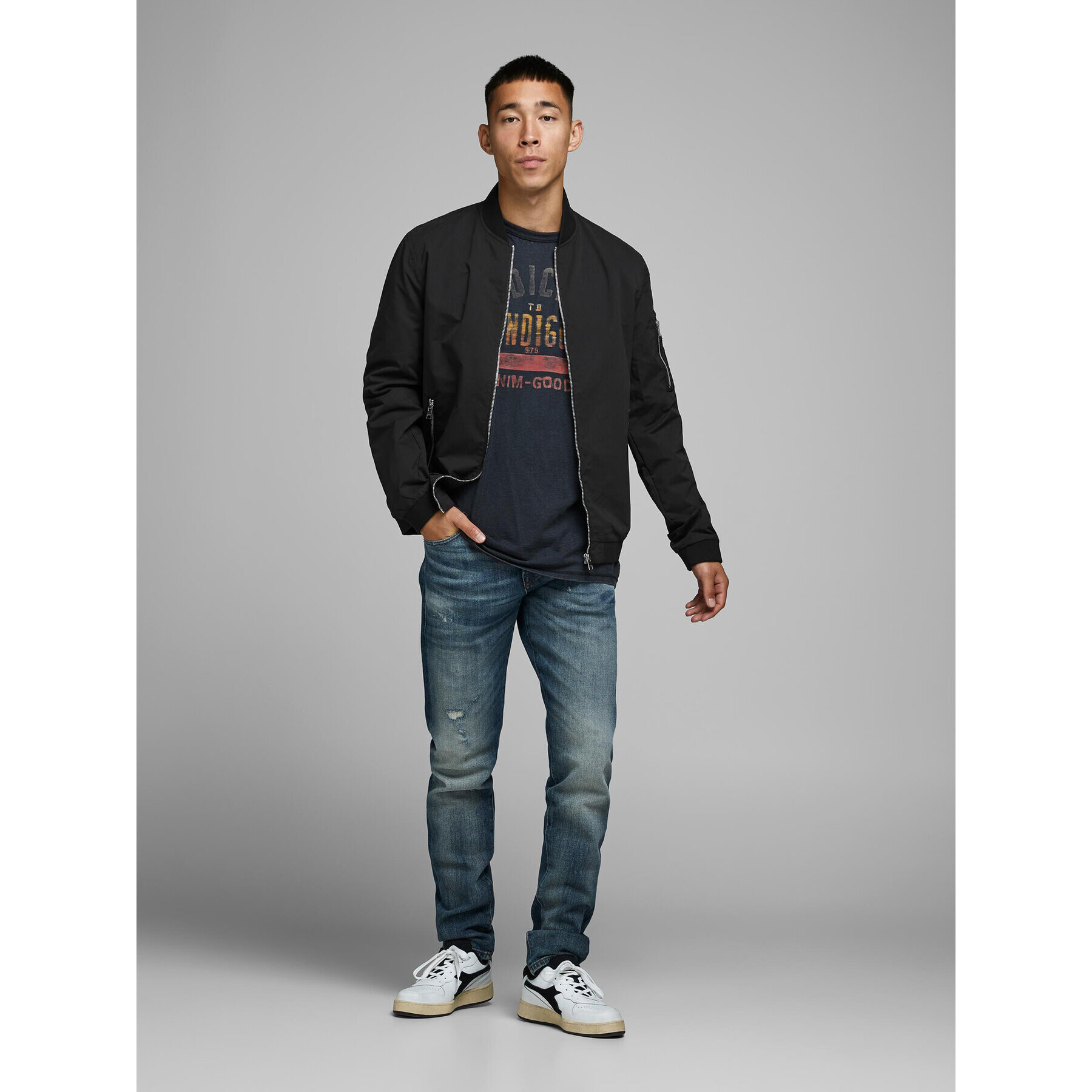 Jack&Jones Geacă bomber Rush 12165203 Negru Regular Fit - Pled.ro