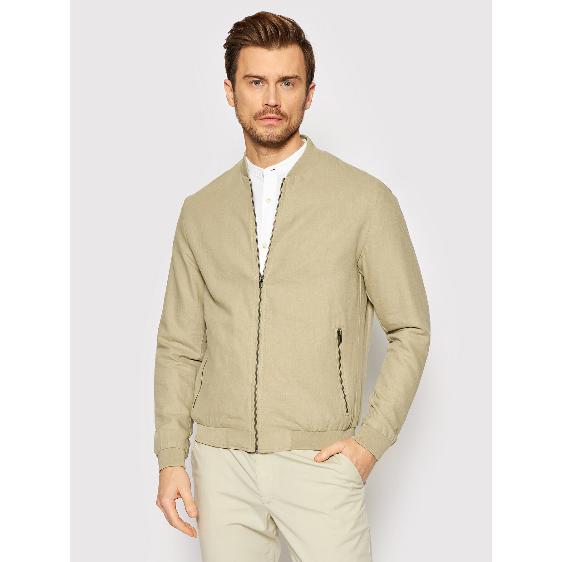 Jack&Jones Geacă bomber Rush 12200058 Bej Regular Fit - Pled.ro