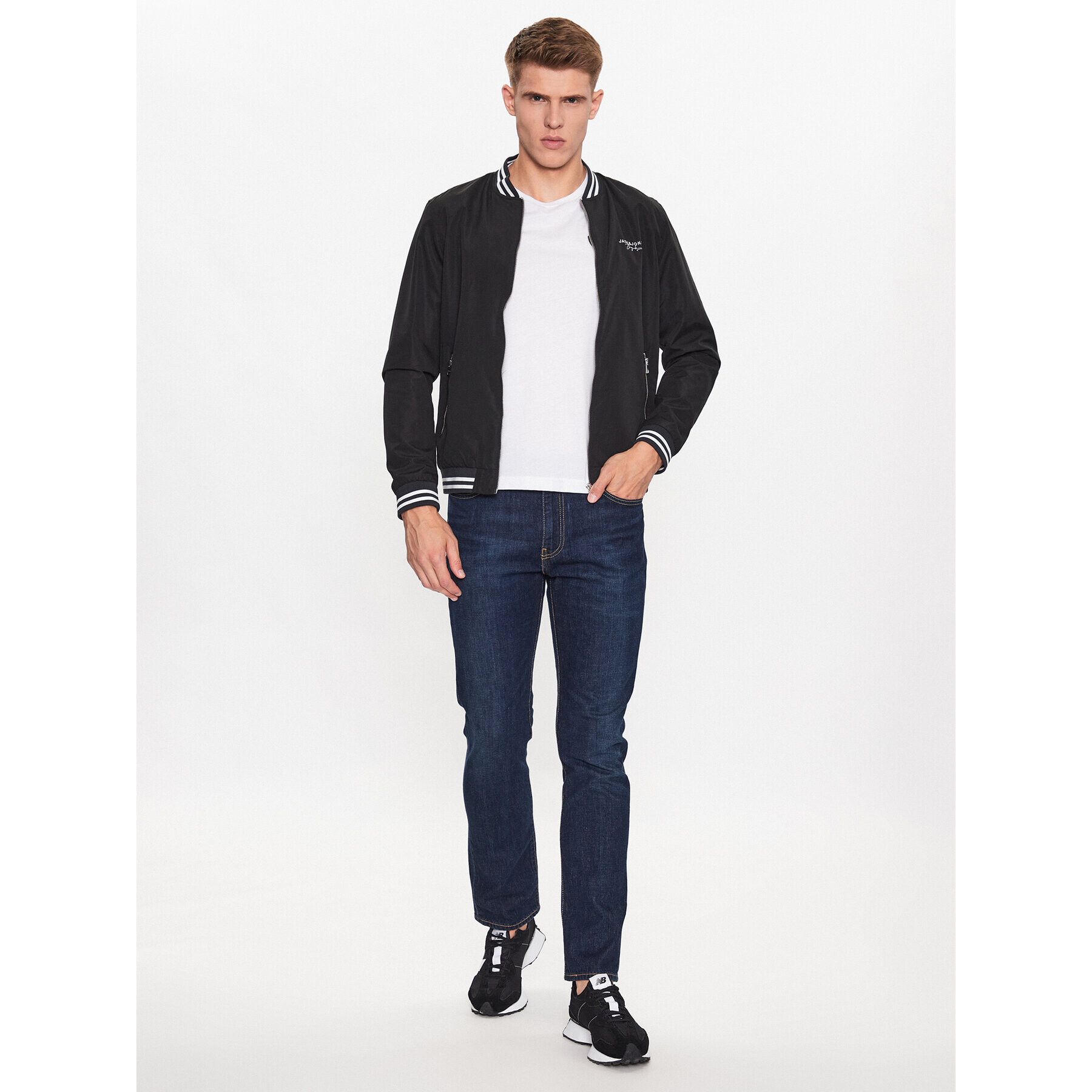 Jack&Jones Geacă bomber Splash 12234723 Negru Regular Fit - Pled.ro