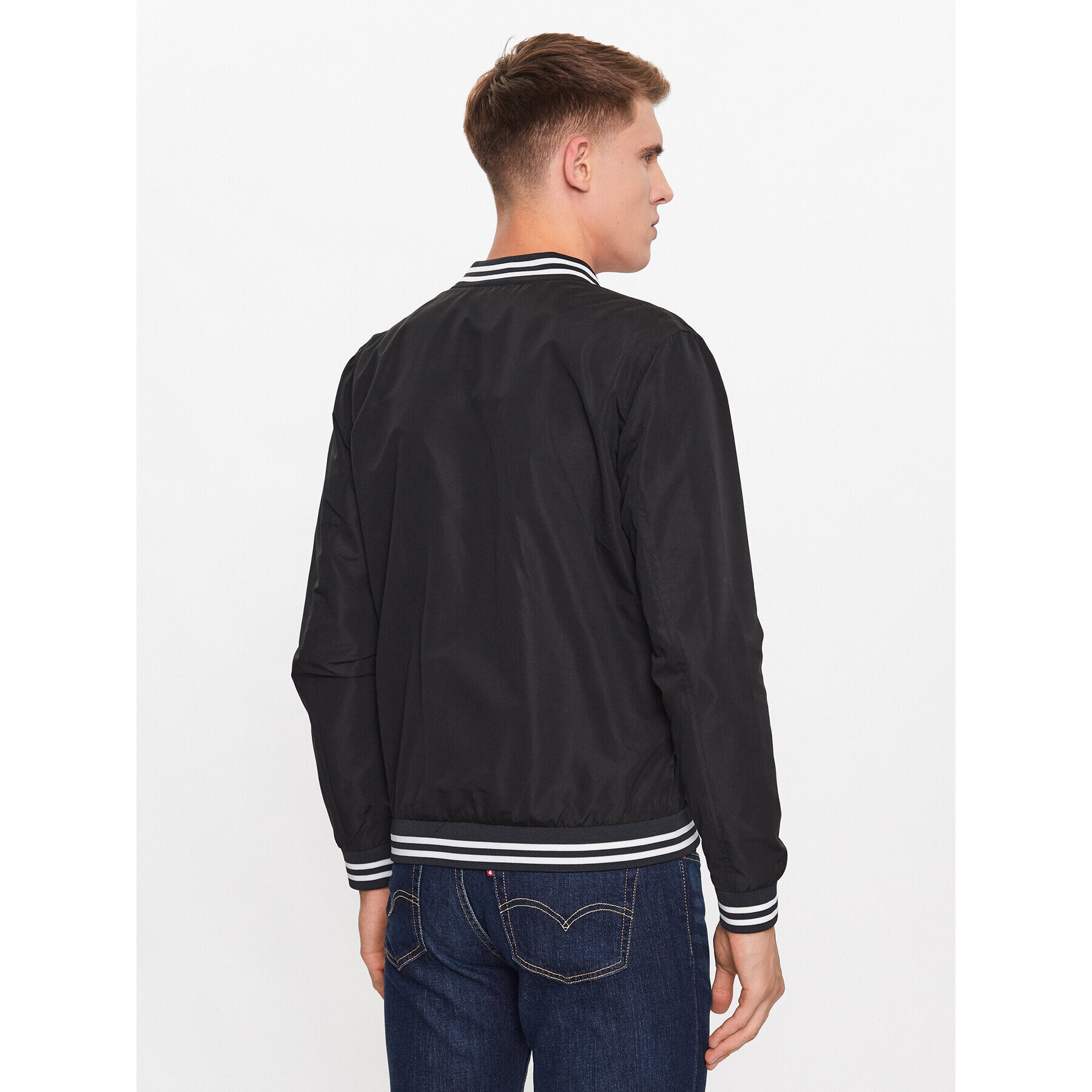 Jack&Jones Geacă bomber Splash 12234723 Negru Regular Fit - Pled.ro