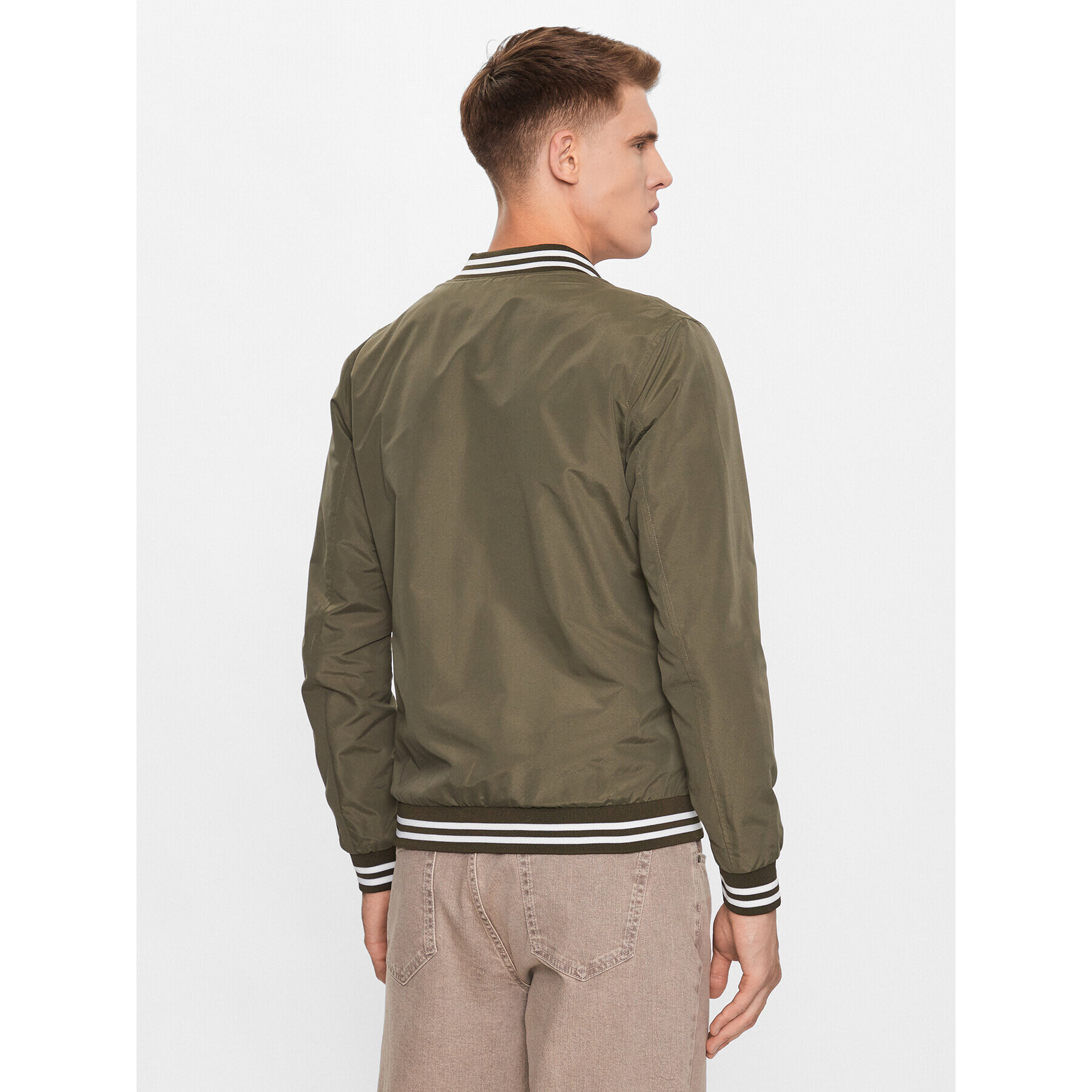 Jack&Jones Geacă bomber Splash 12234723 Verde Regular Fit - Pled.ro