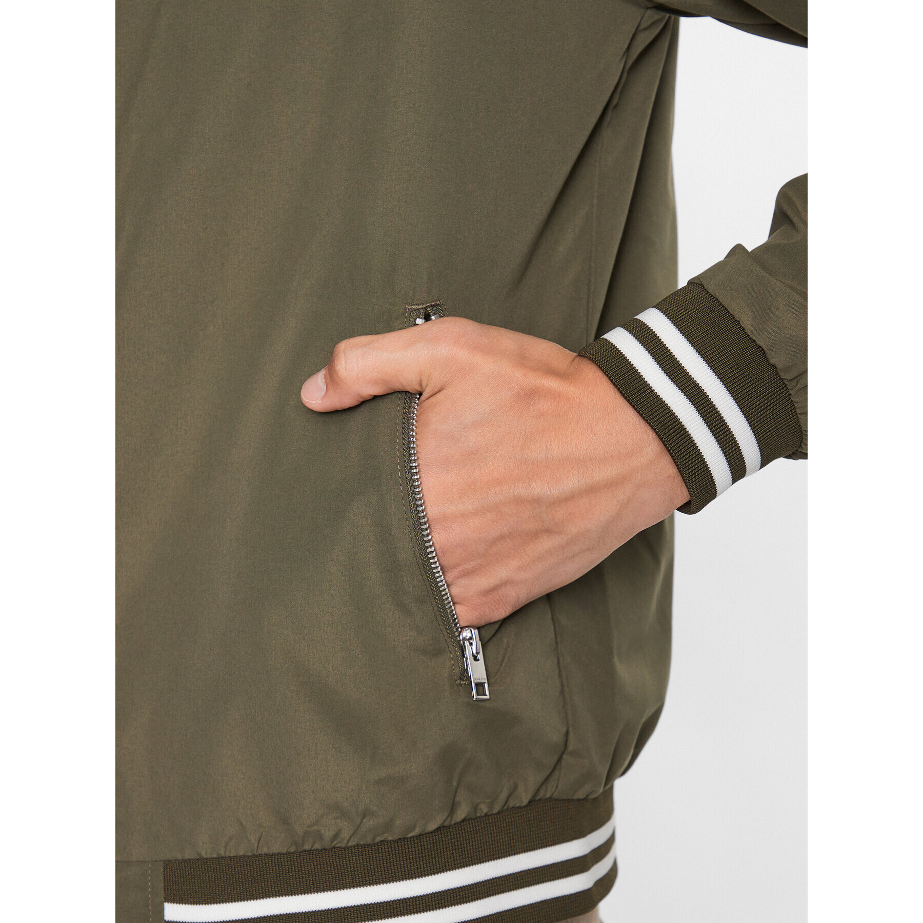 Jack&Jones Geacă bomber Splash 12234723 Verde Regular Fit - Pled.ro