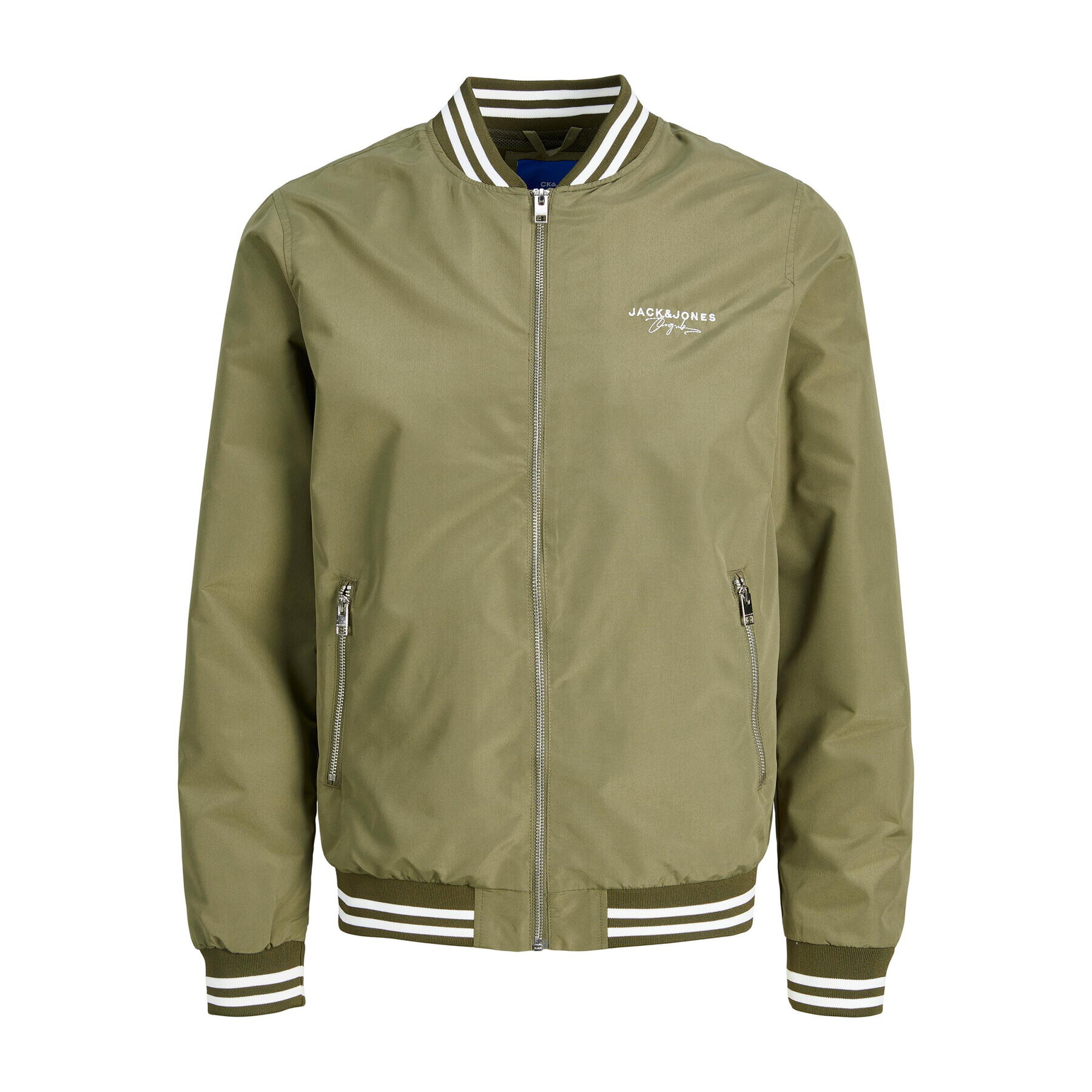 Jack&Jones Geacă bomber Splash 12234723 Verde Regular Fit - Pled.ro