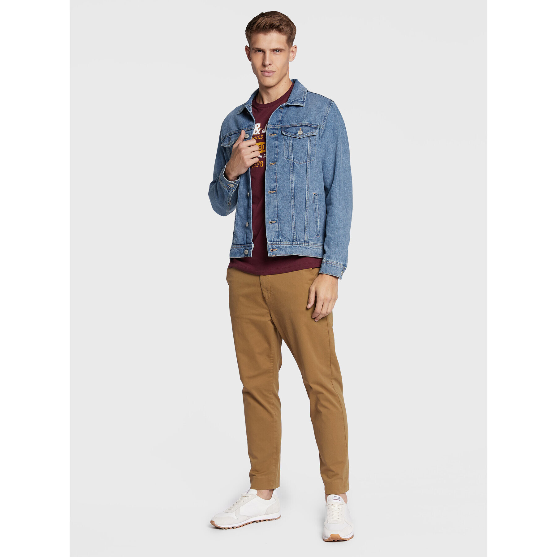 Jack&Jones Geacă de blugi Jean 12212801 Albastru Regular Fit - Pled.ro