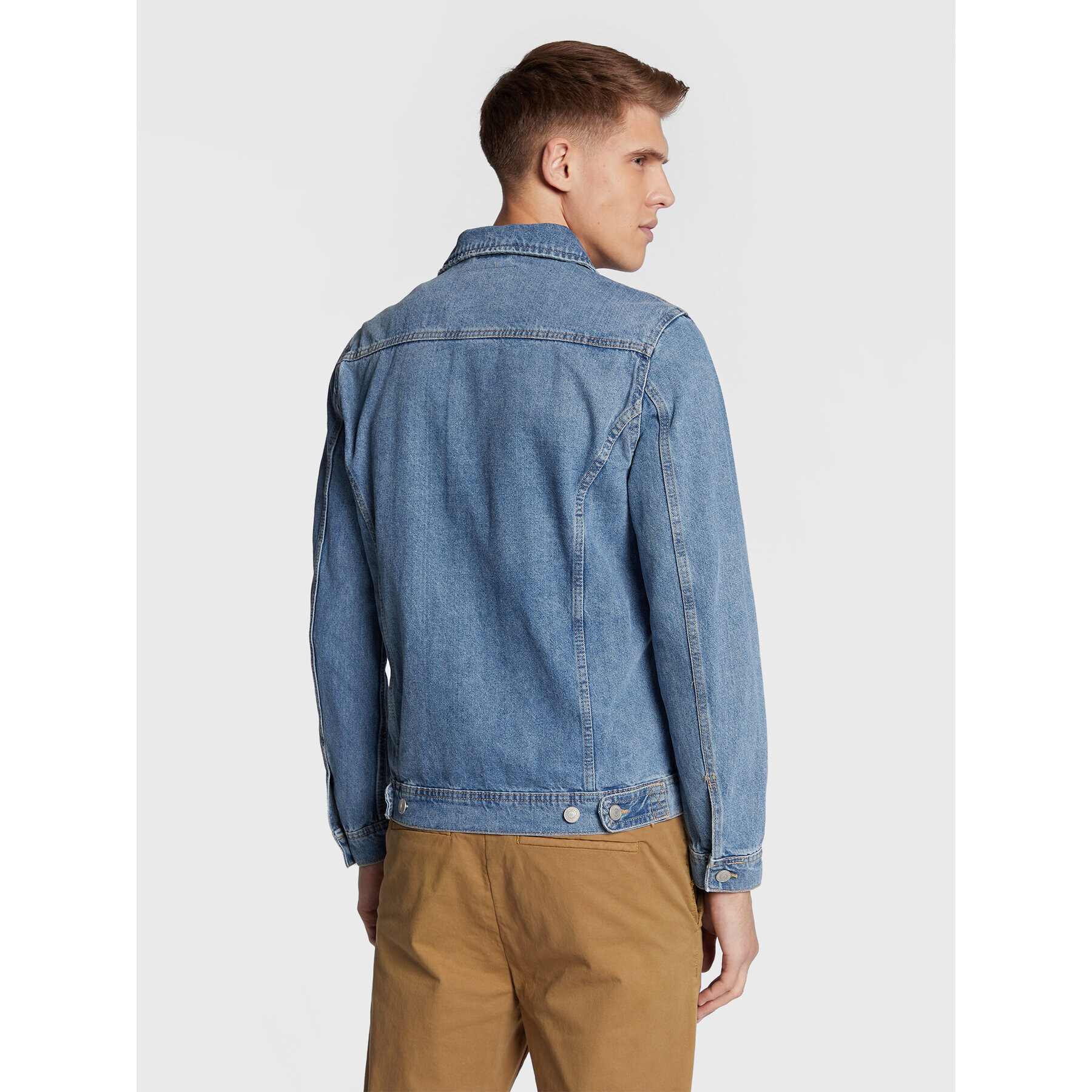 Jack&Jones Geacă de blugi Jean 12212801 Albastru Regular Fit - Pled.ro