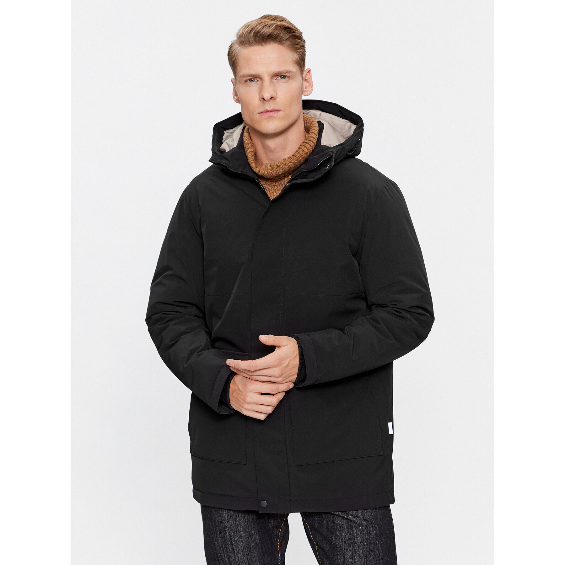 Jack&Jones Geacă de iarnă 12235845 Negru Regular Fit - Pled.ro