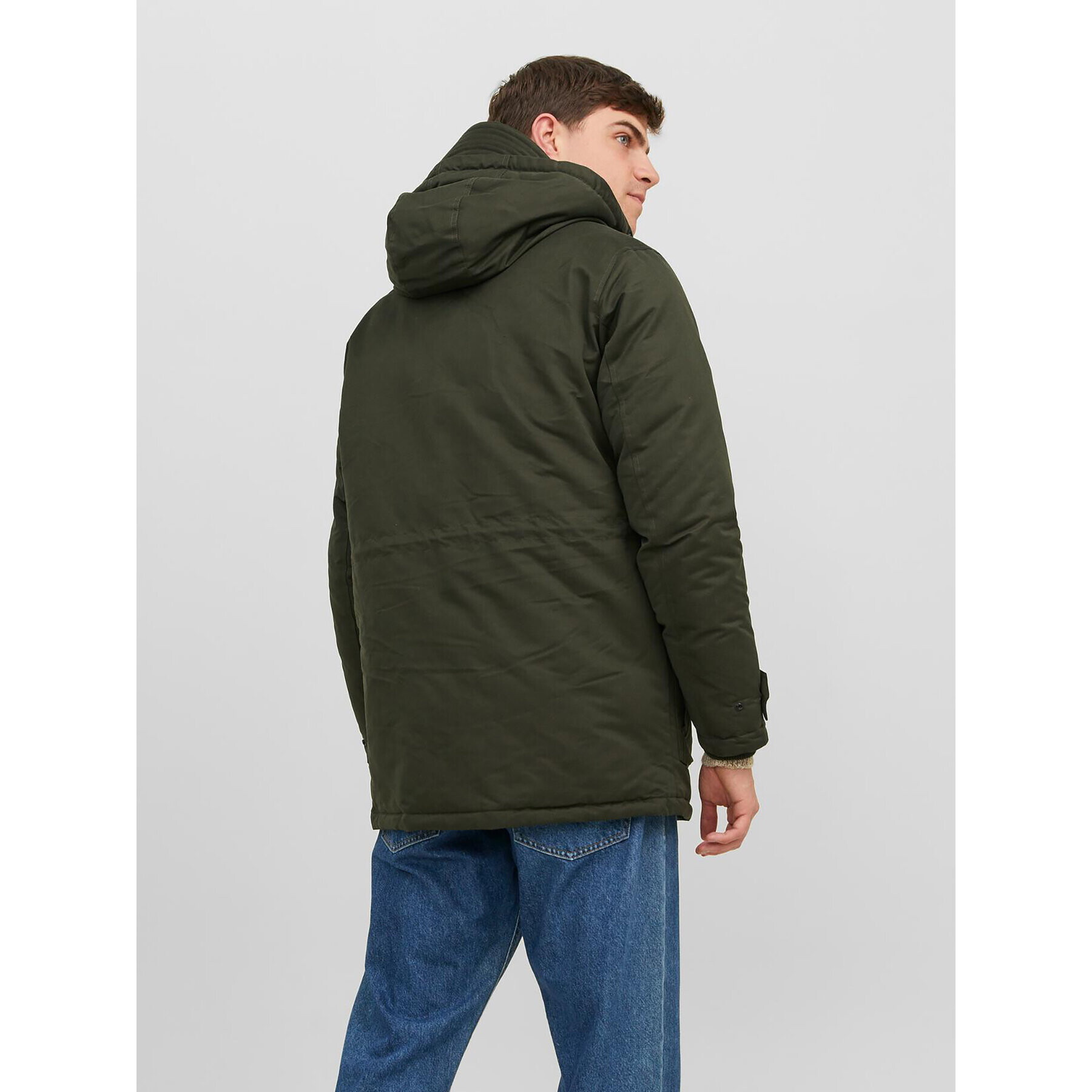 Jack&Jones Geacă de iarnă 12235869 Verde Regular Fit - Pled.ro