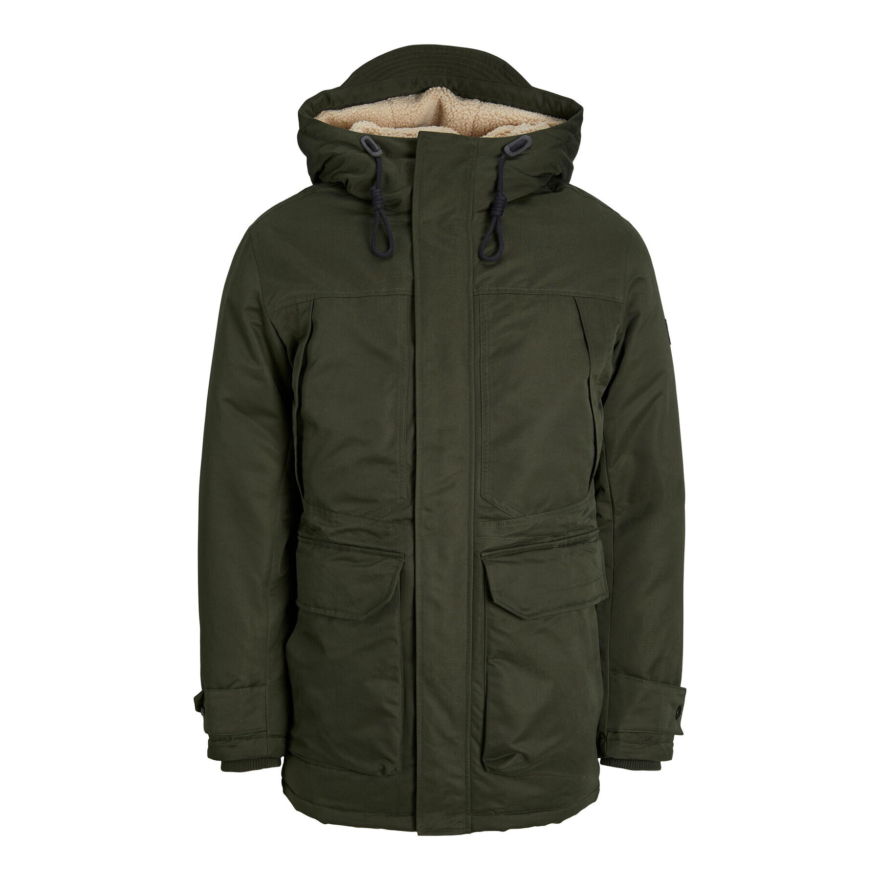 Jack&Jones Geacă de iarnă 12235869 Verde Regular Fit - Pled.ro