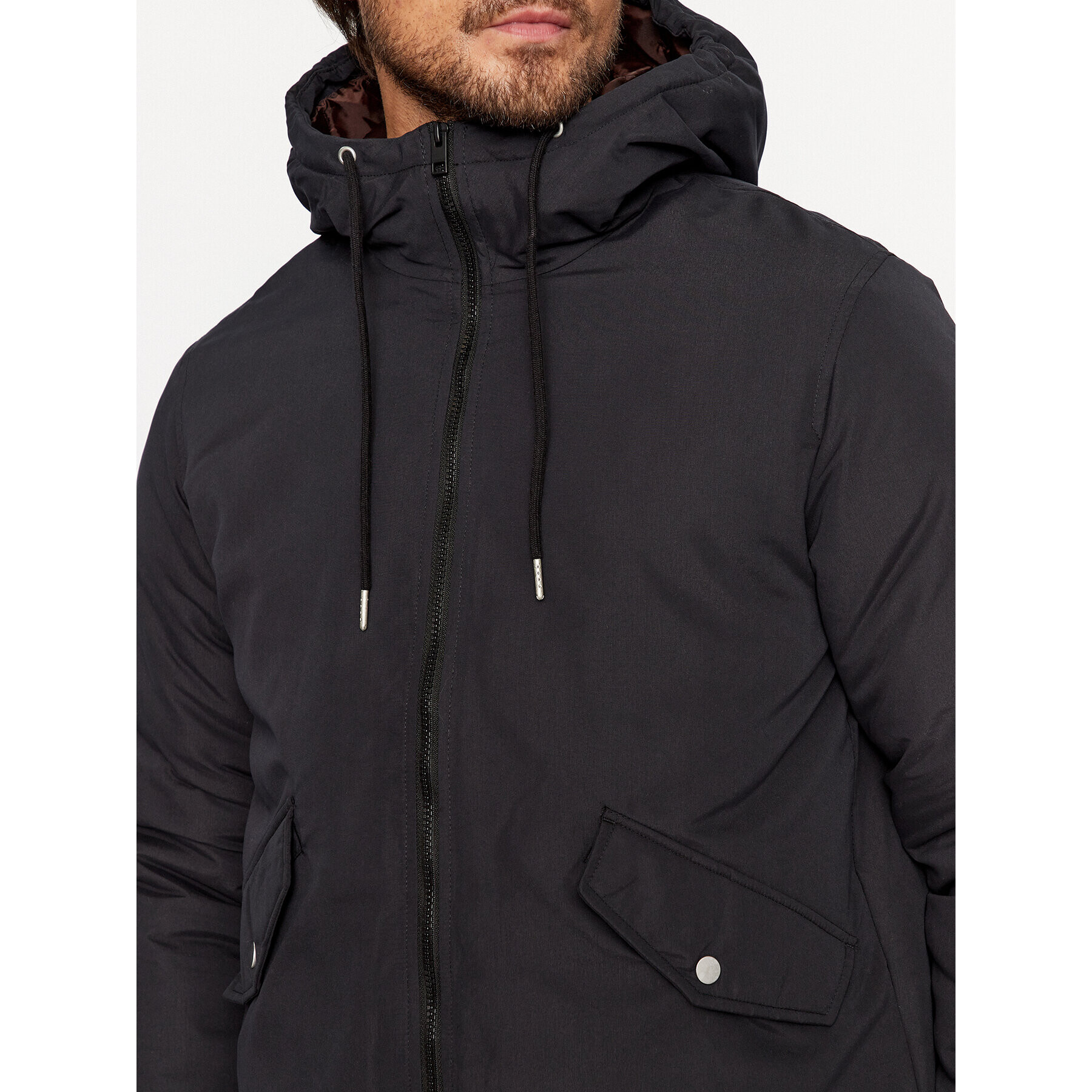 Jack&Jones Geacă de iarnă 12236010 Negru Regular Fit - Pled.ro