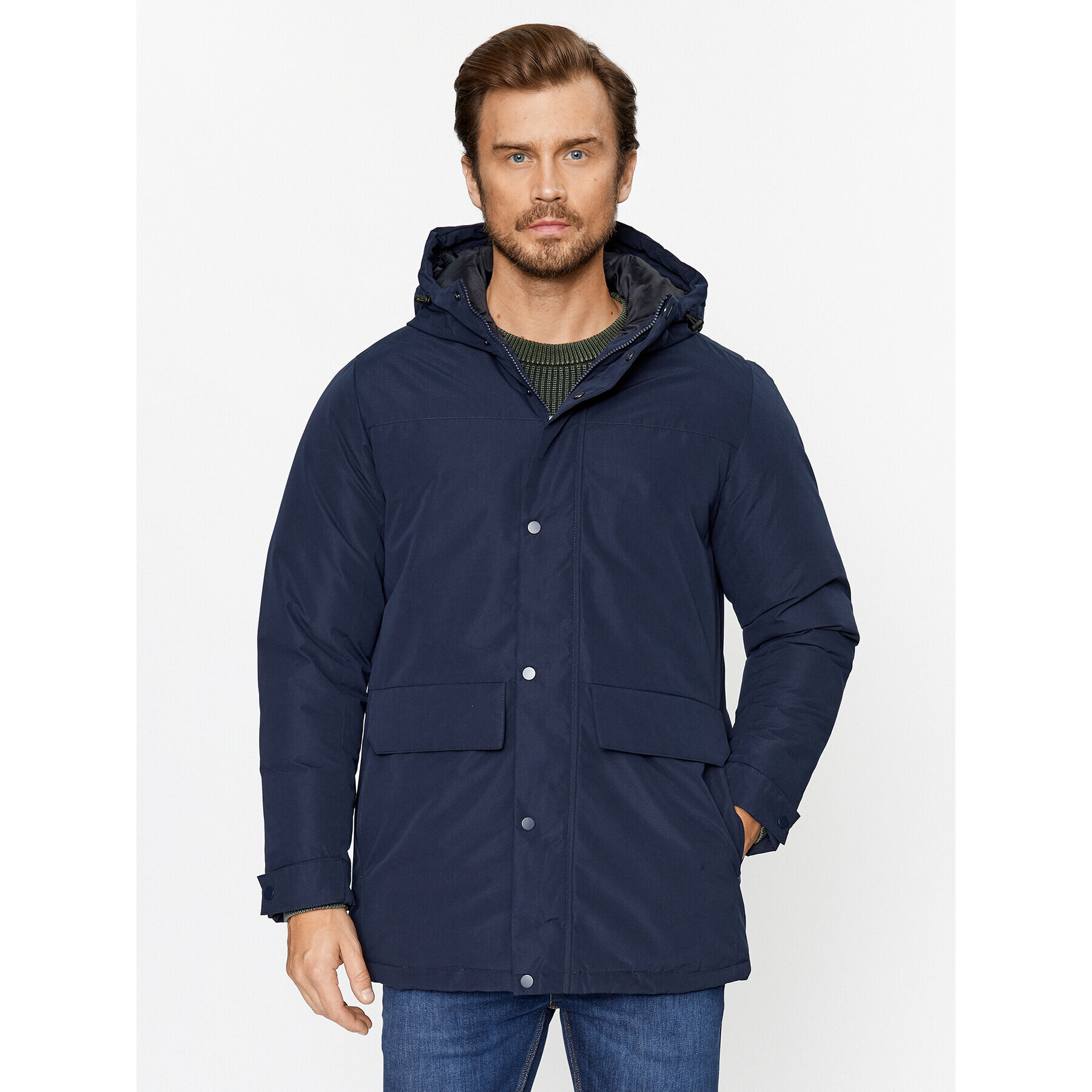 Jack&Jones Geacă de iarnă 12236015 Bleumarin Regular Fit - Pled.ro