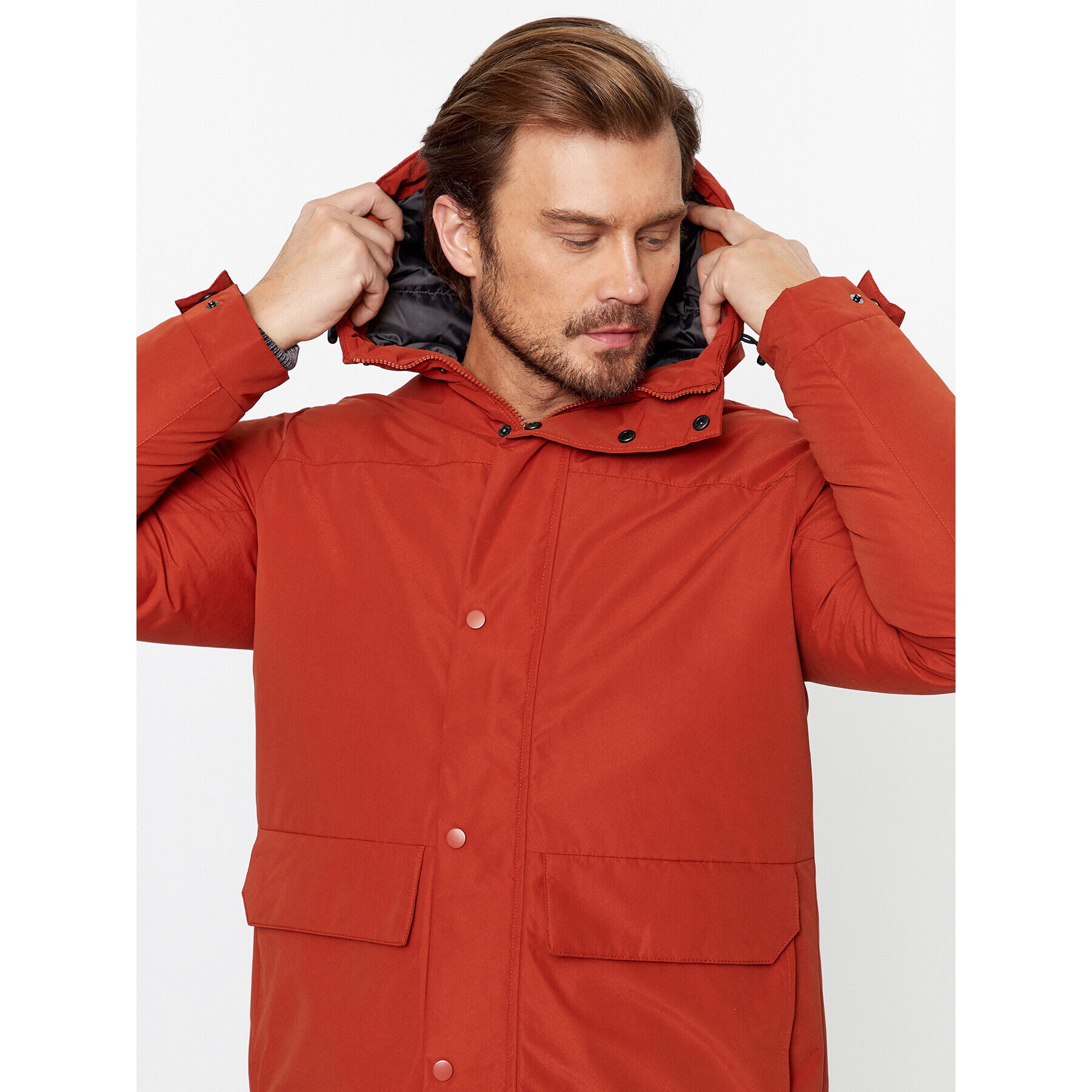 Jack&Jones Geacă de iarnă 12236015 Portocaliu Regular Fit - Pled.ro