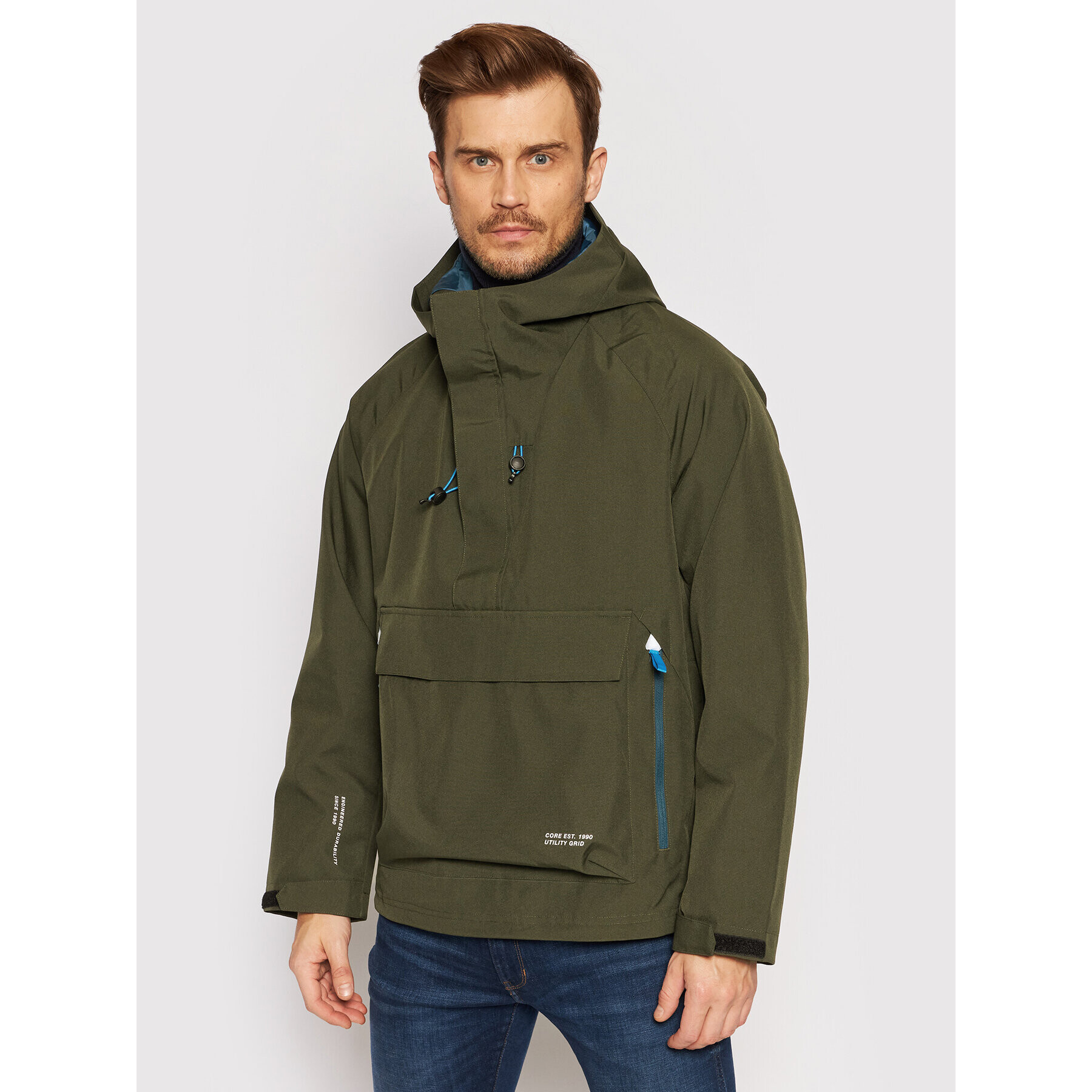 Jack&Jones Geacă fără fermoar Coluka 12193592 Verde Regular Fit - Pled.ro