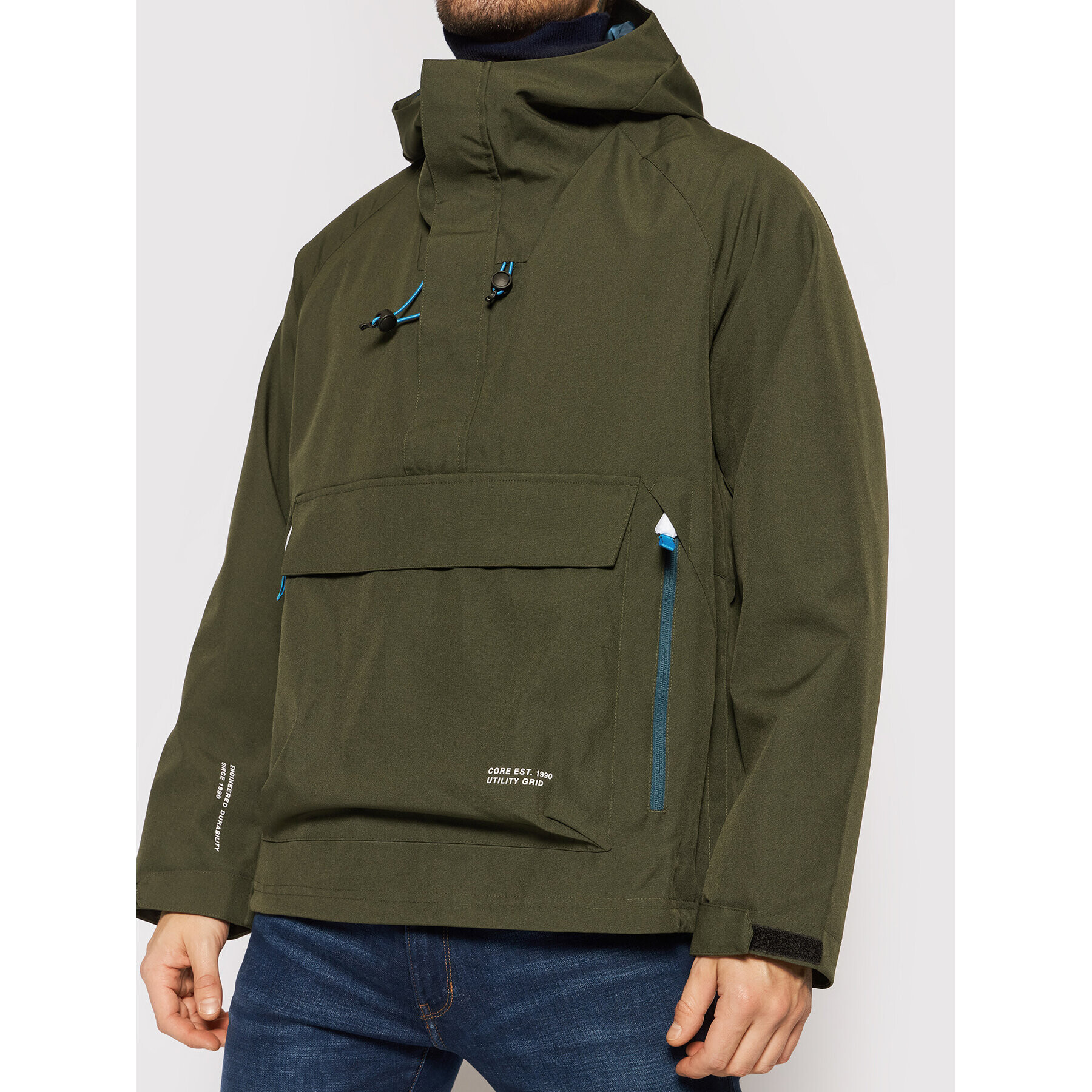 Jack&Jones Geacă fără fermoar Coluka 12193592 Verde Regular Fit - Pled.ro