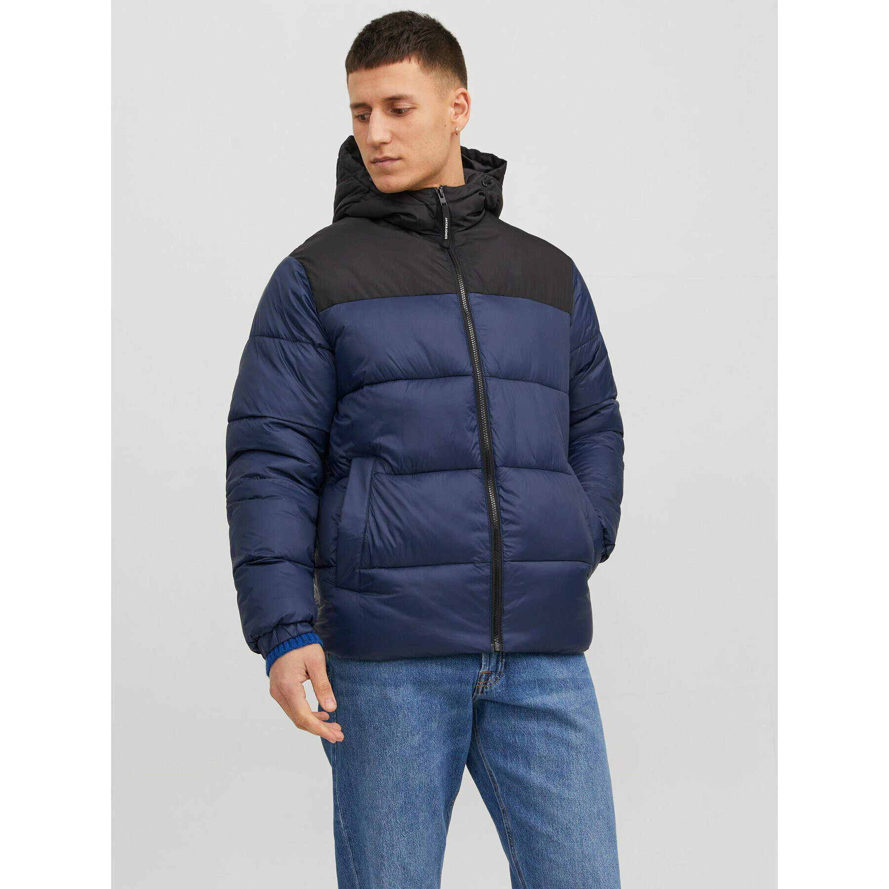 Jack&Jones Geacă din puf 12235859 Bleumarin Regular Fit - Pled.ro