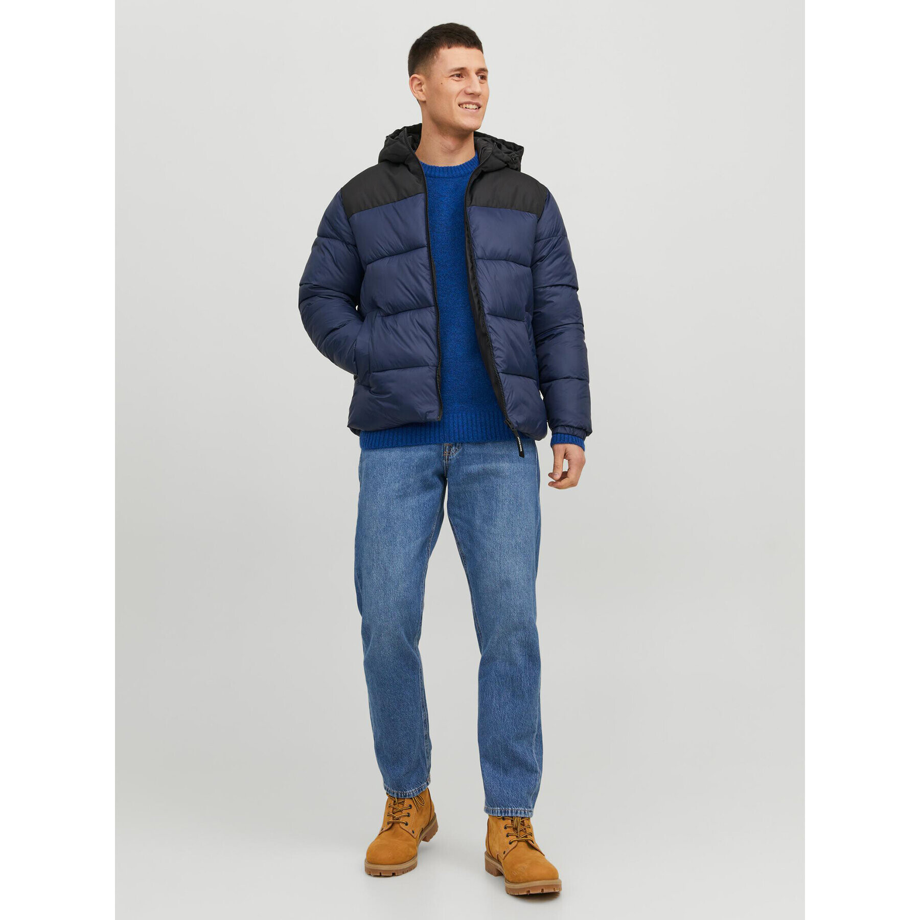 Jack&Jones Geacă din puf 12235859 Bleumarin Regular Fit - Pled.ro