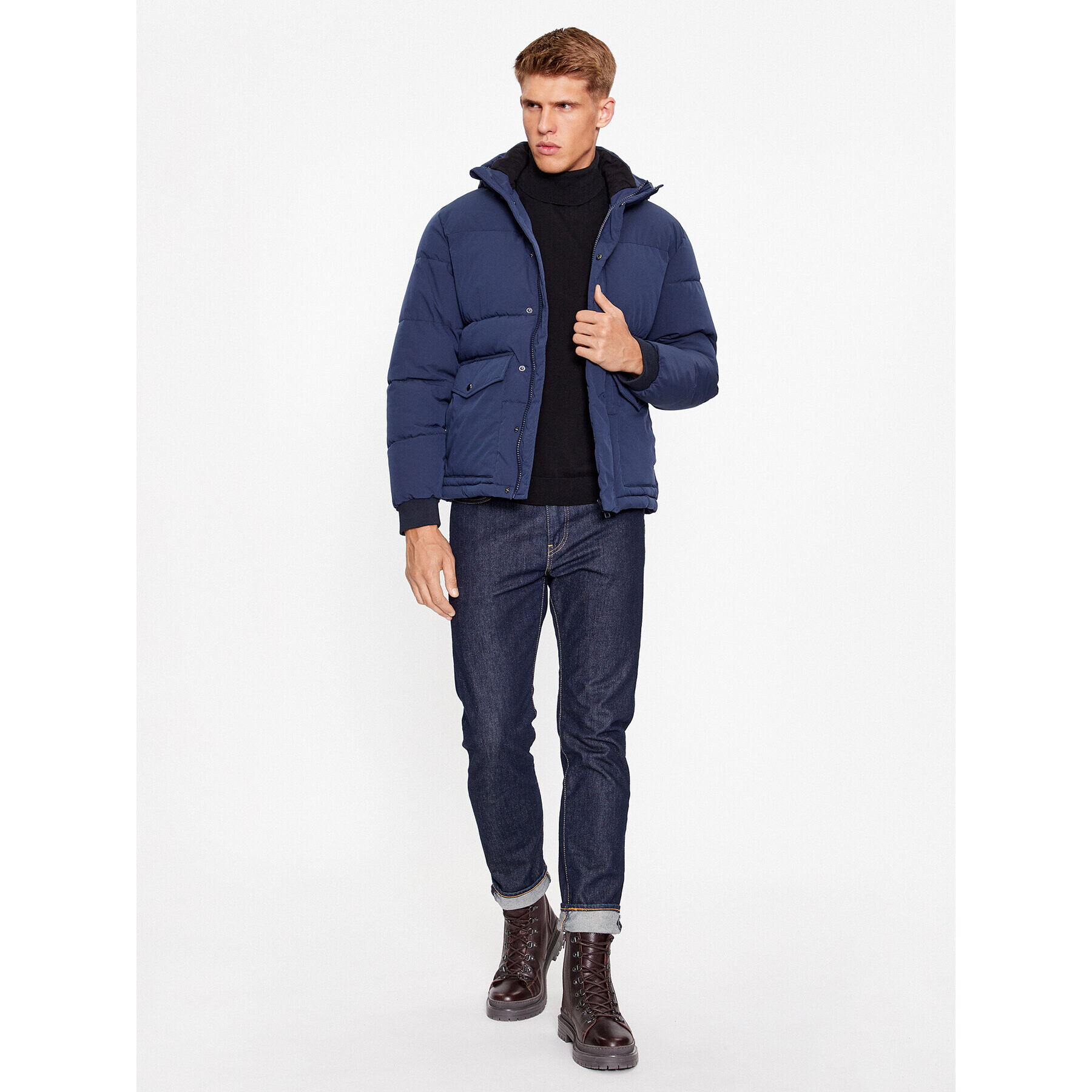 Jack&Jones Geacă din puf 12236040 Bleumarin Regular Fit - Pled.ro