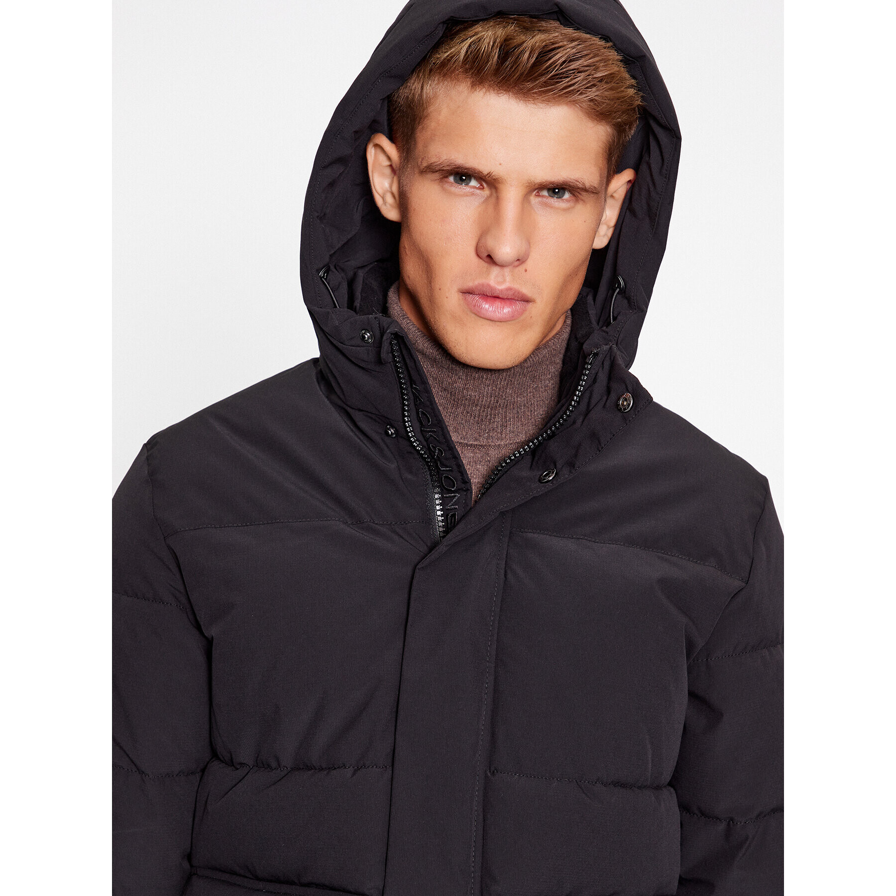 Jack&Jones Geacă din puf 12236040 Negru Regular Fit - Pled.ro