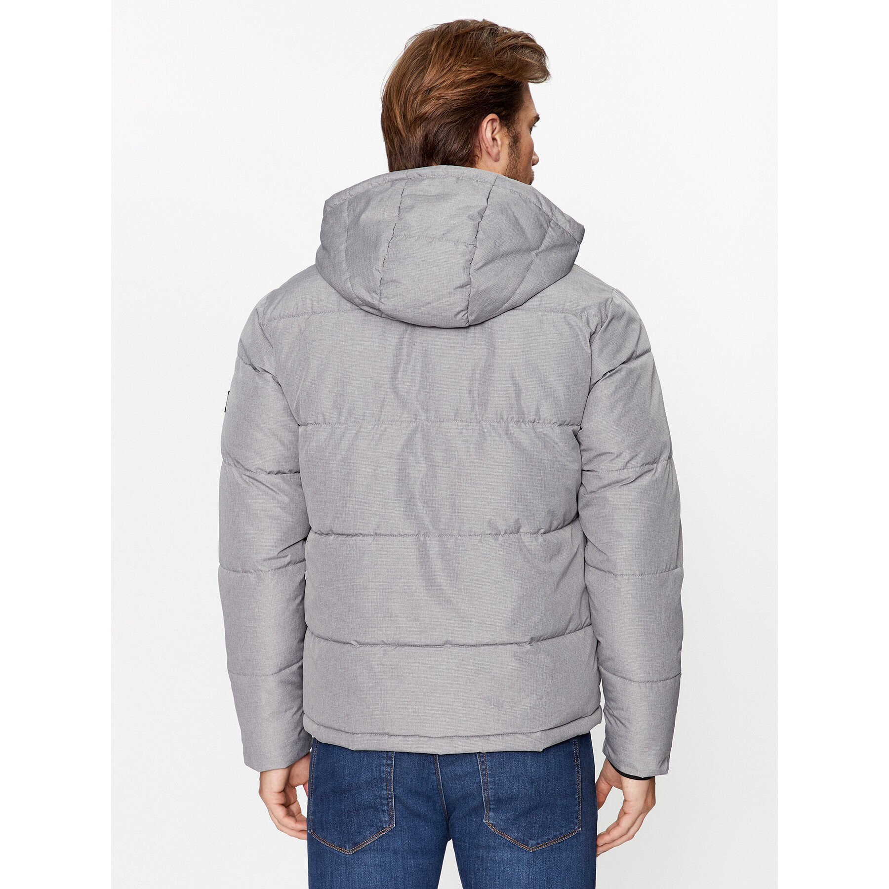 Jack&Jones Geacă din puf 12236044 Gri Regular Fit - Pled.ro