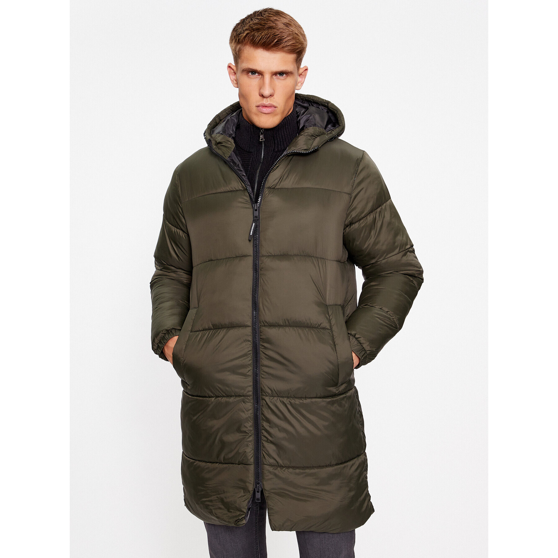 Jack&Jones Geacă din puf 12236052 Verde Regular Fit - Pled.ro