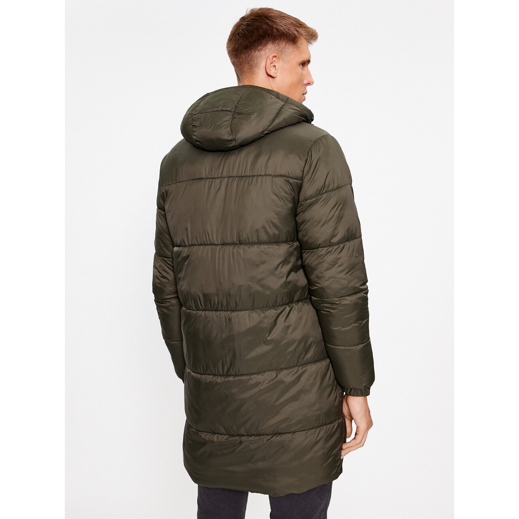 Jack&Jones Geacă din puf 12236052 Verde Regular Fit - Pled.ro