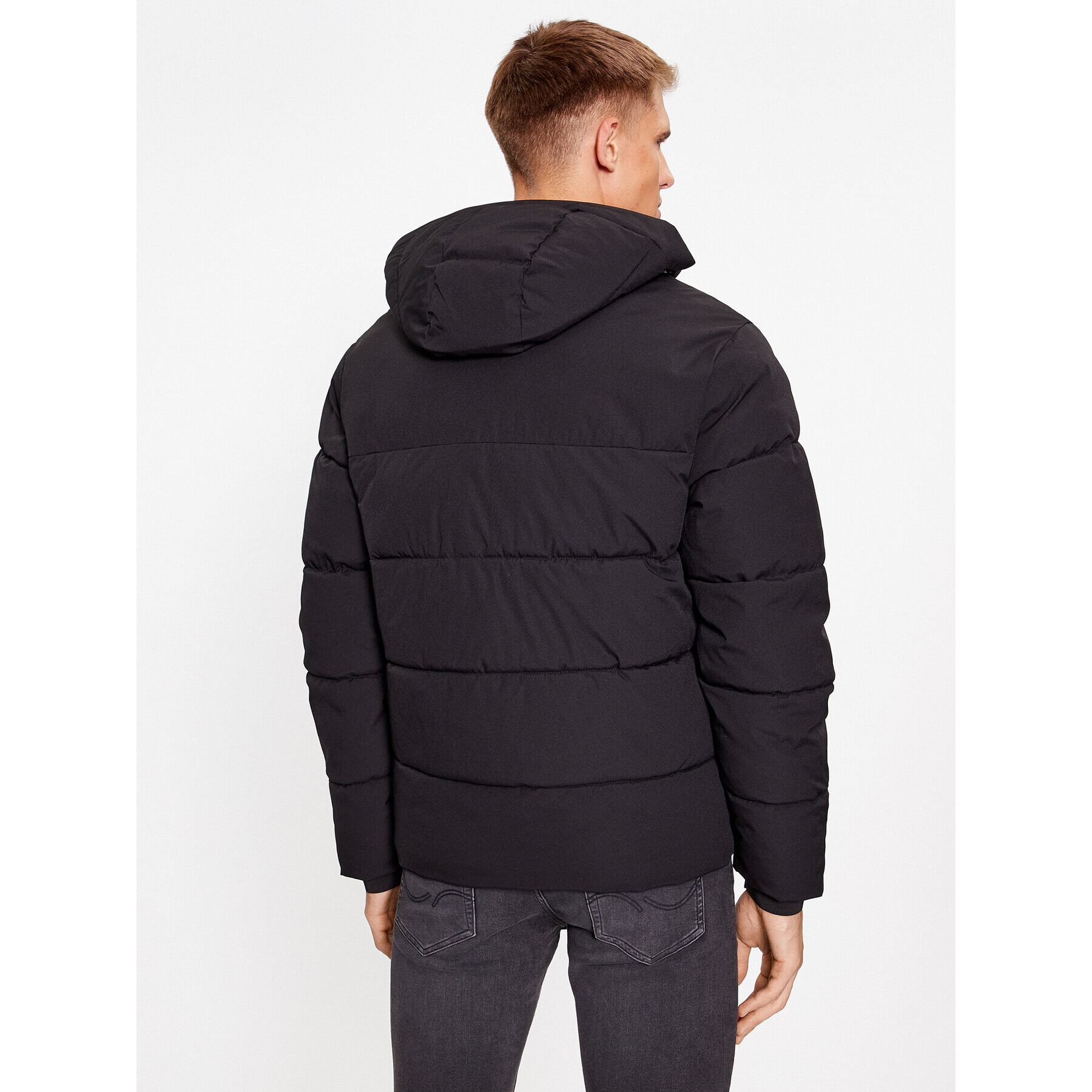 Jack&Jones Geacă din puf 12236065 Negru Regular Fit - Pled.ro