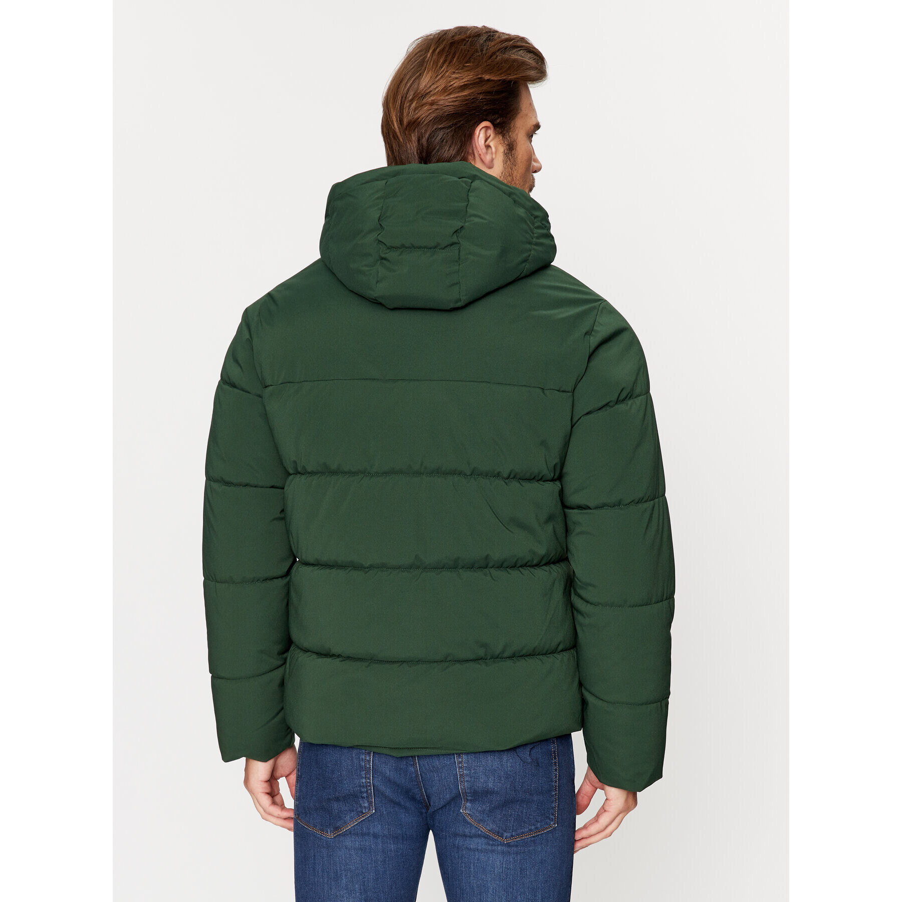 Jack&Jones Geacă din puf 12236065 Verde Regular Fit - Pled.ro