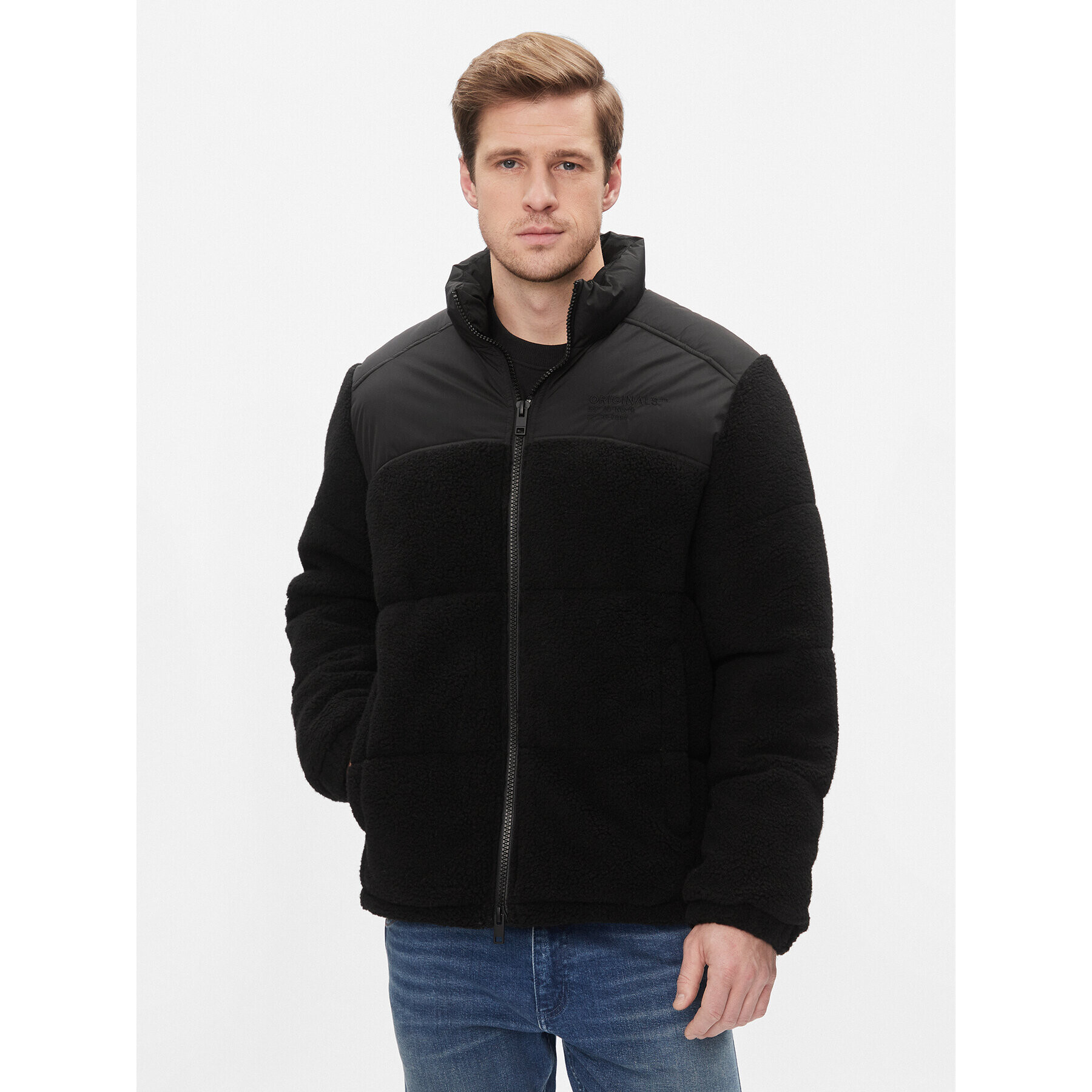 Jack&Jones Geacă din puf 12246685 Negru Regular Fit - Pled.ro