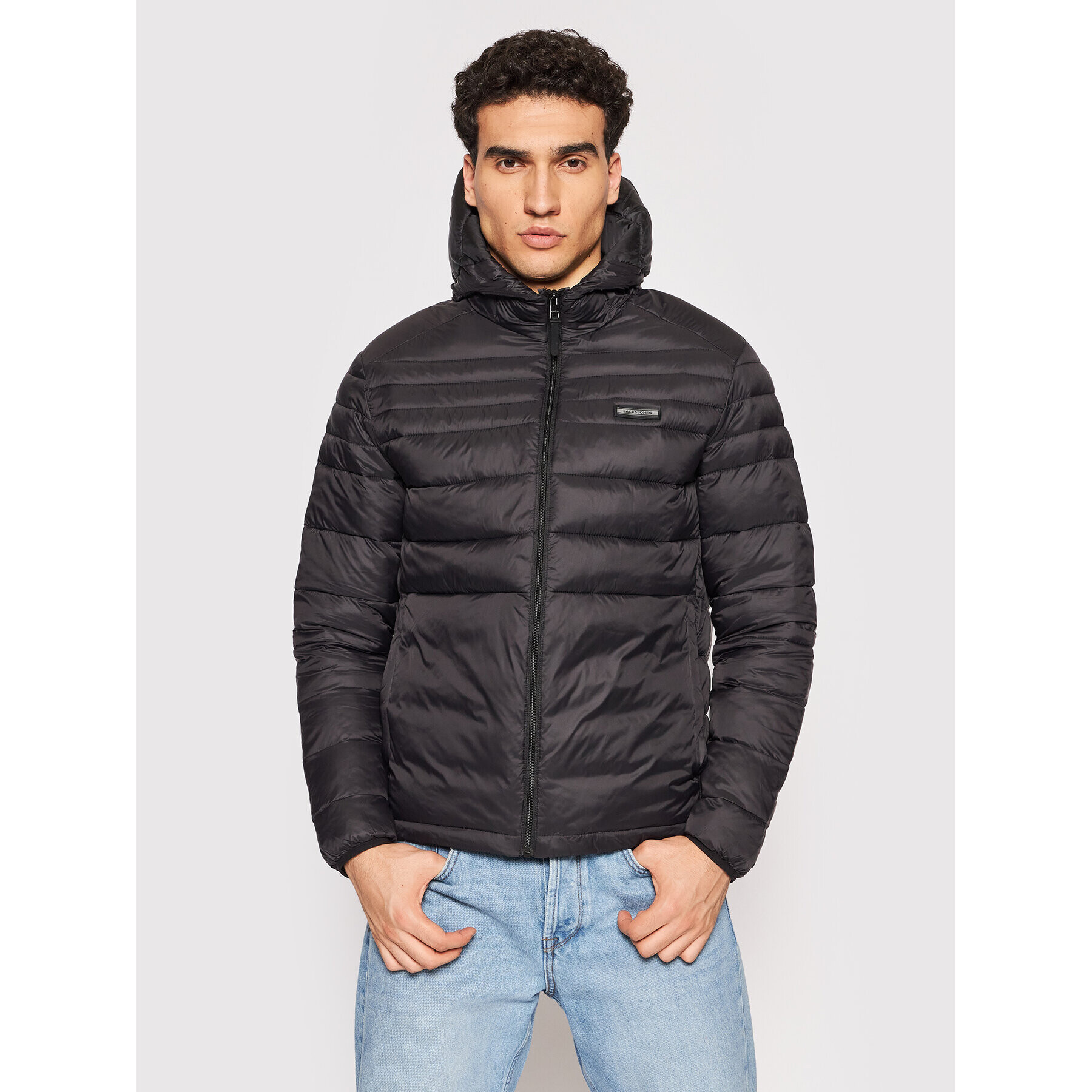 Jack&Jones Geacă din puf Ace 12189882 Negru Regular Fit - Pled.ro