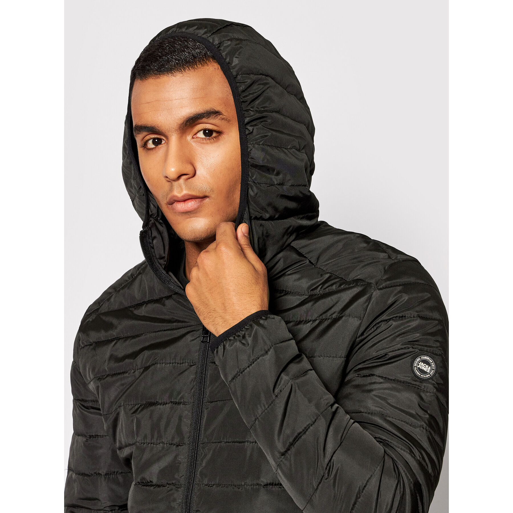 Jack&Jones Geacă din puf Ace Spring 12200419 Negru Regular Fit - Pled.ro