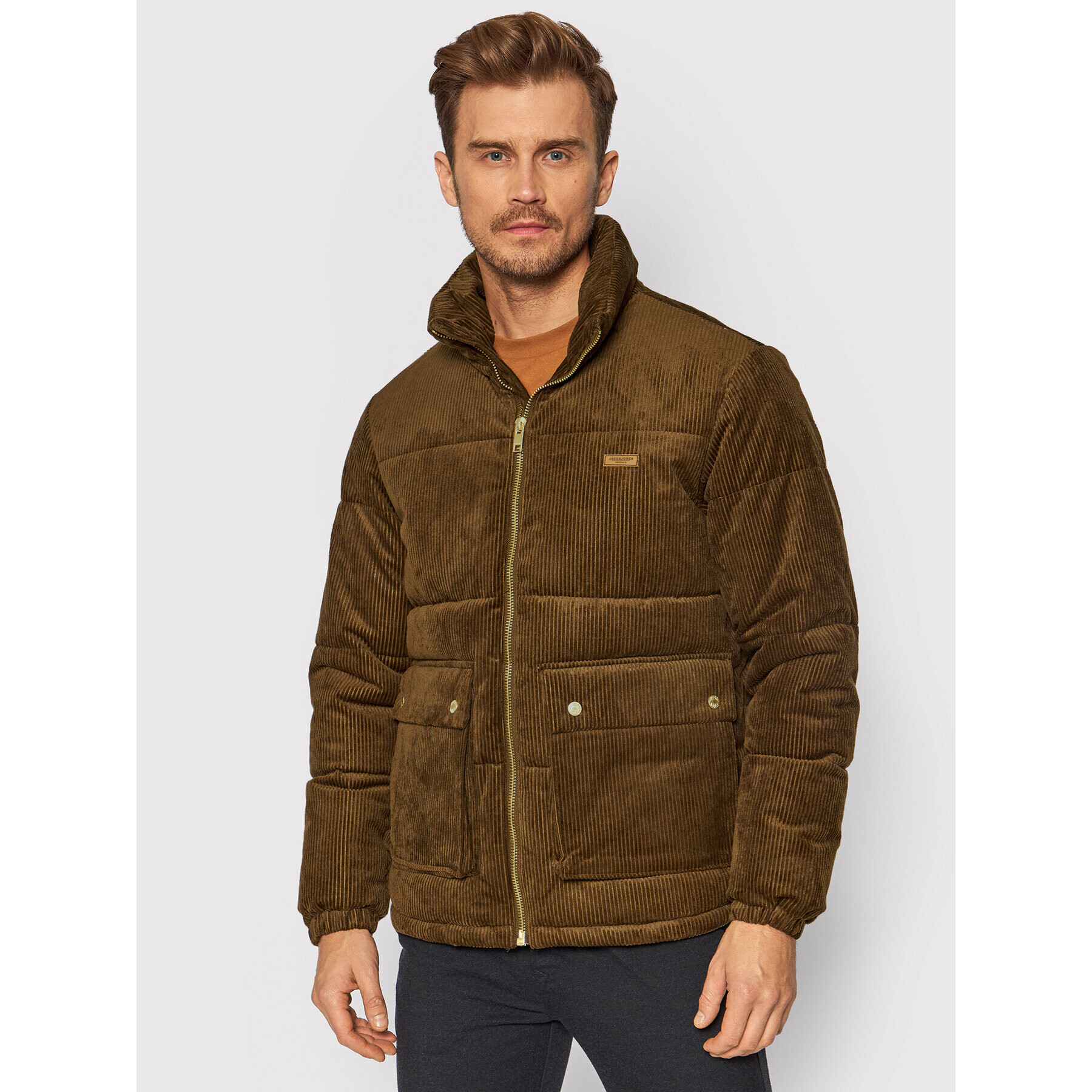 Jack&Jones Geacă din puf Caden 12198180 Maro Regular Fit - Pled.ro