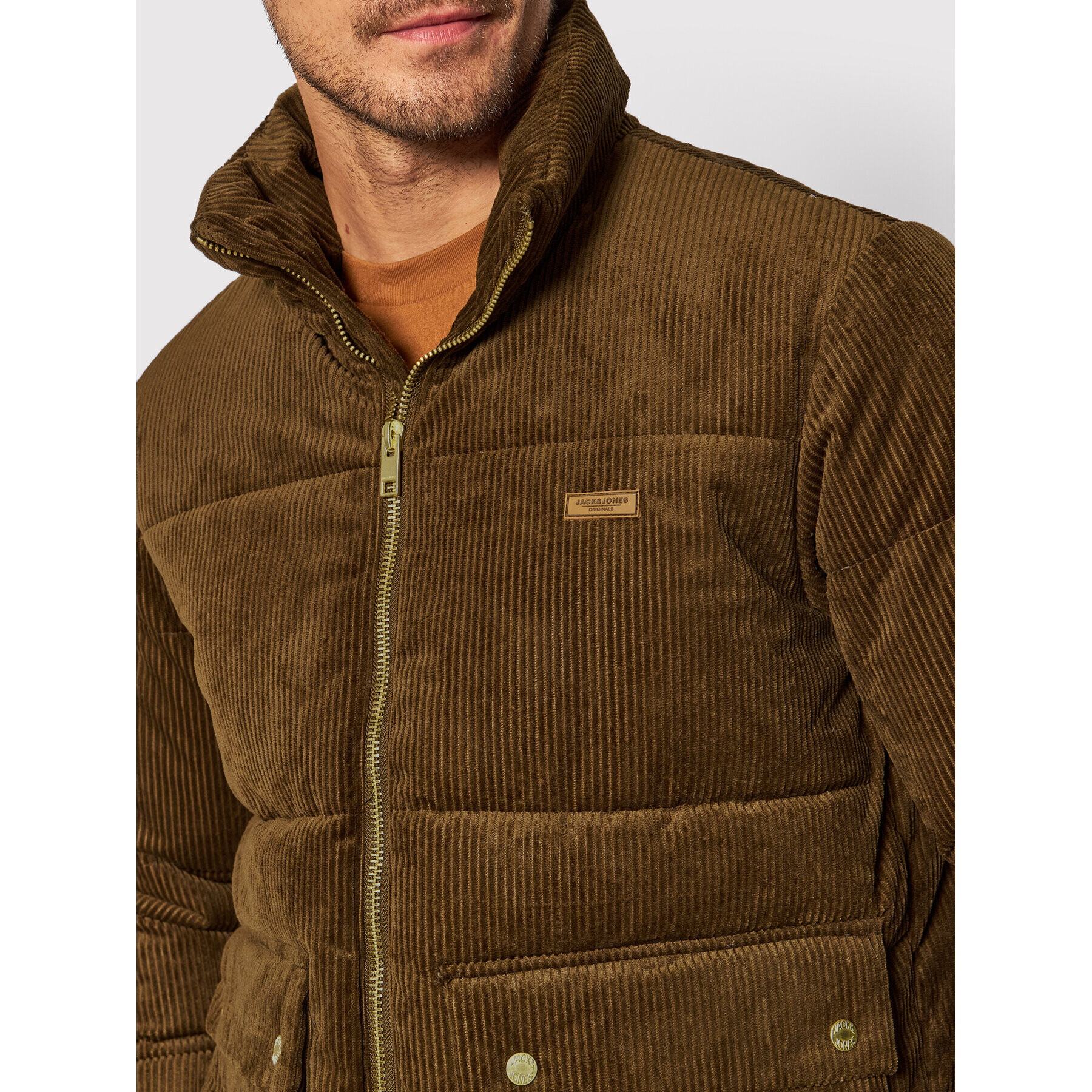 Jack&Jones Geacă din puf Caden 12198180 Maro Regular Fit - Pled.ro