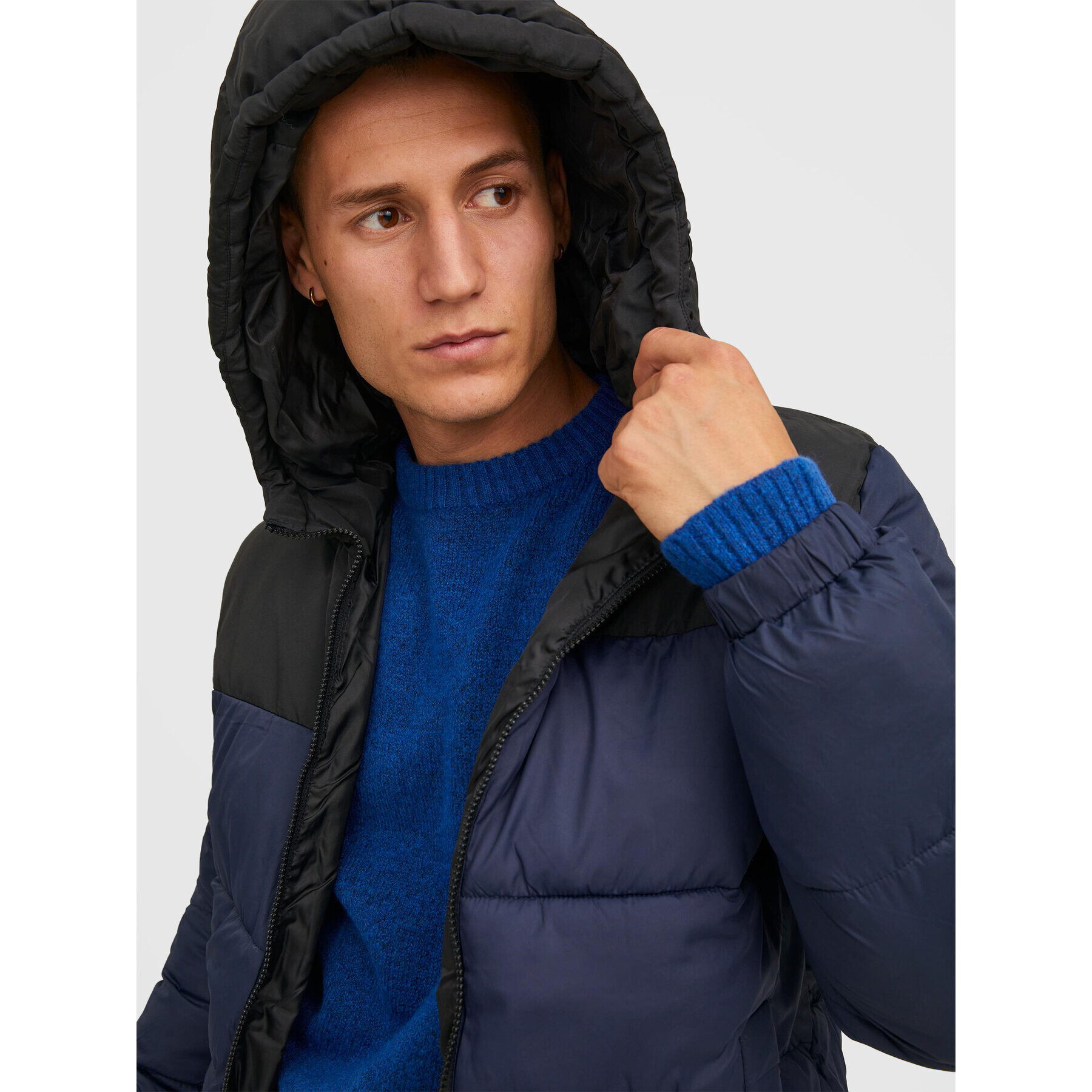 Jack&Jones Geacă din puf Chili 12212212 Bleumarin Regular Fit - Pled.ro