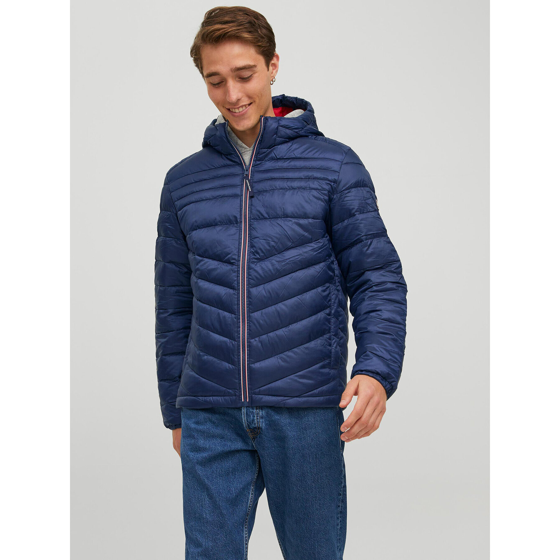 Jack&Jones Geacă din puf Hero 12211785 Bleumarin Regular Fit - Pled.ro