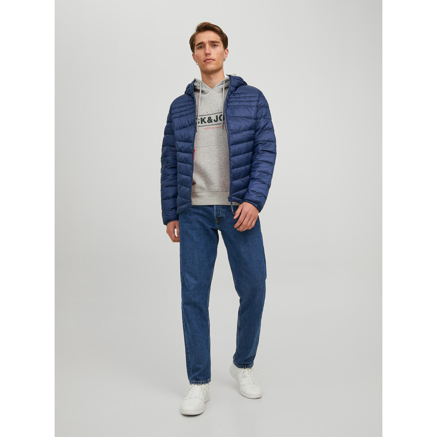 Jack&Jones Geacă din puf Hero 12211785 Bleumarin Regular Fit - Pled.ro