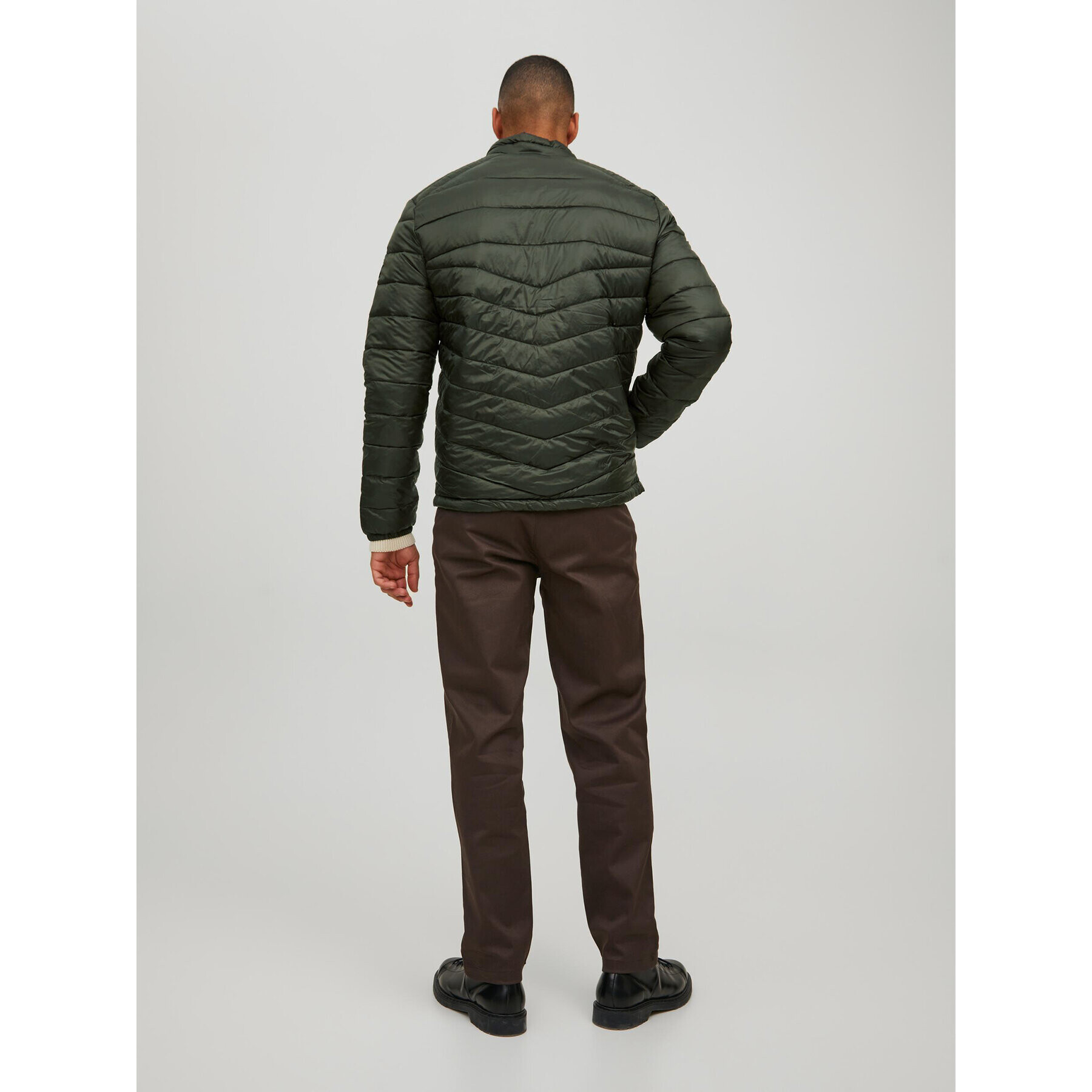 Jack&Jones Geacă din puf Hero 12211788 Verde Regular Fit - Pled.ro